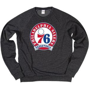 Blue 84 NBA unisex-adult Nba Officially Licensed Tri-blend Crewneck Sweatshirt Black(Black)