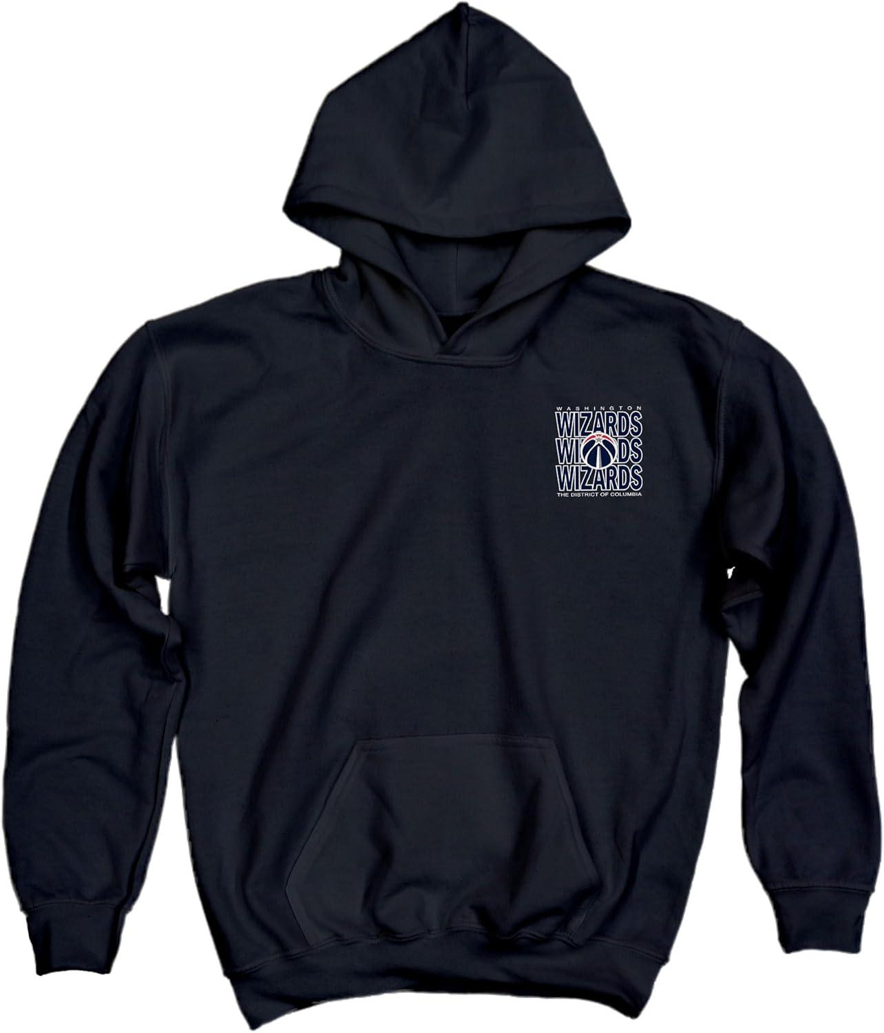 imageBlue 84 Kids NBA Officially Licensed Youth Hooded Sweatshirt FrontBack PressTeam Color