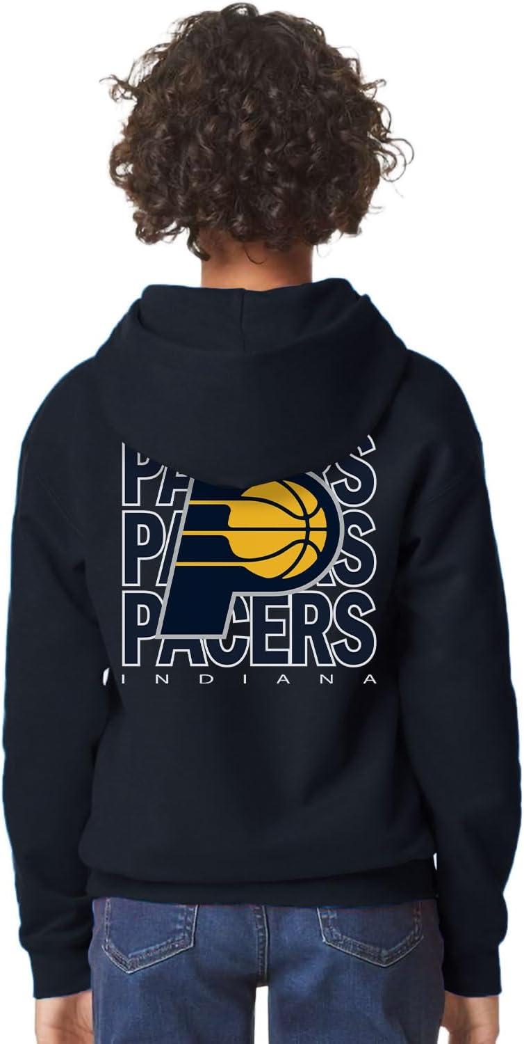 imageBlue 84 Kids NBA Officially Licensed Youth Hooded Sweatshirt FrontBack PressTeam Color