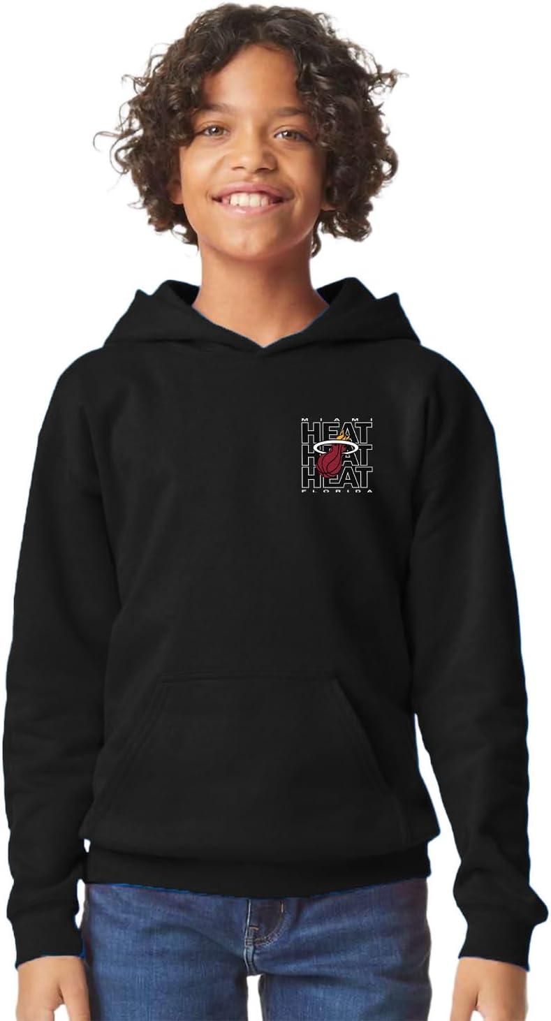 imageBlue 84 Kids NBA Officially Licensed Youth Hooded Sweatshirt FrontBack PressTeam Color