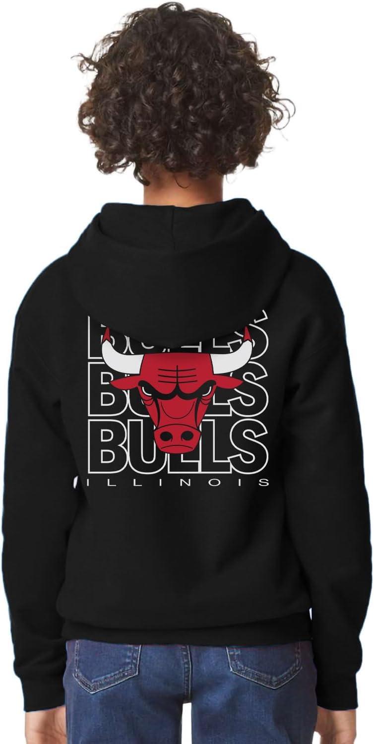 imageBlue 84 Kids NBA Officially Licensed Youth Hooded Sweatshirt FrontBack PressTeam Color