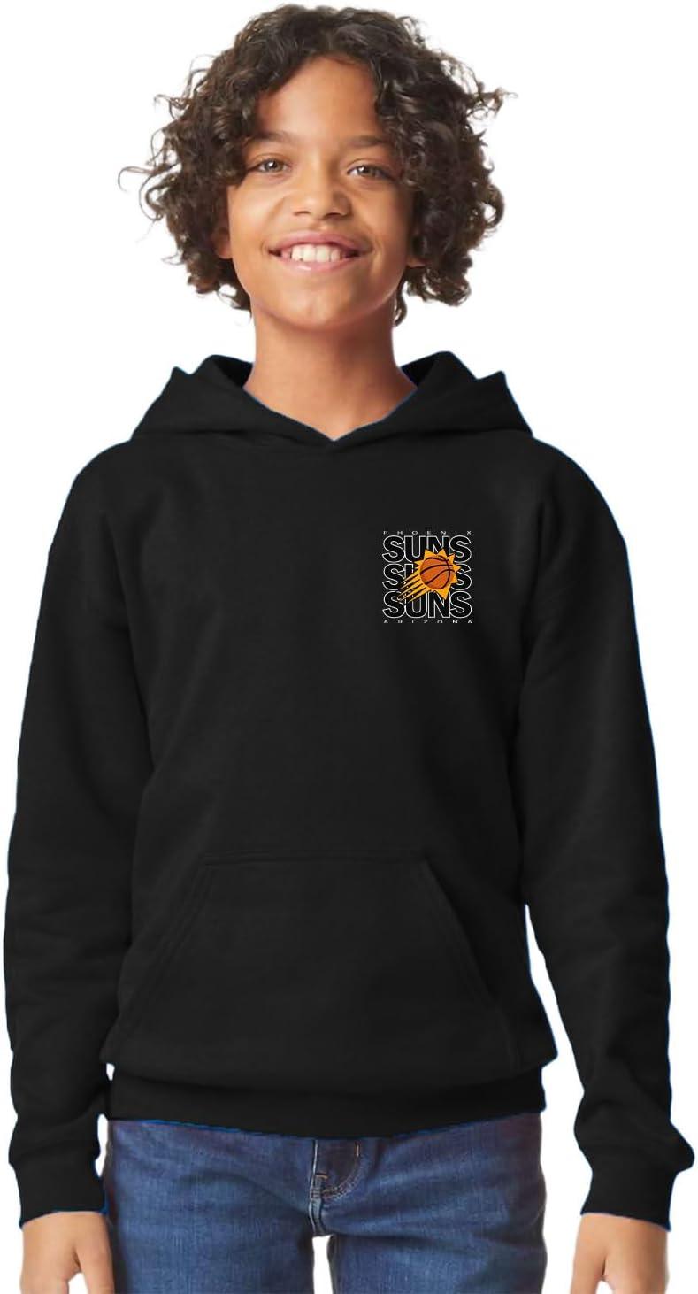 imageBlue 84 Kids NBA Officially Licensed Youth Hooded Sweatshirt FrontBack PressTeam Color
