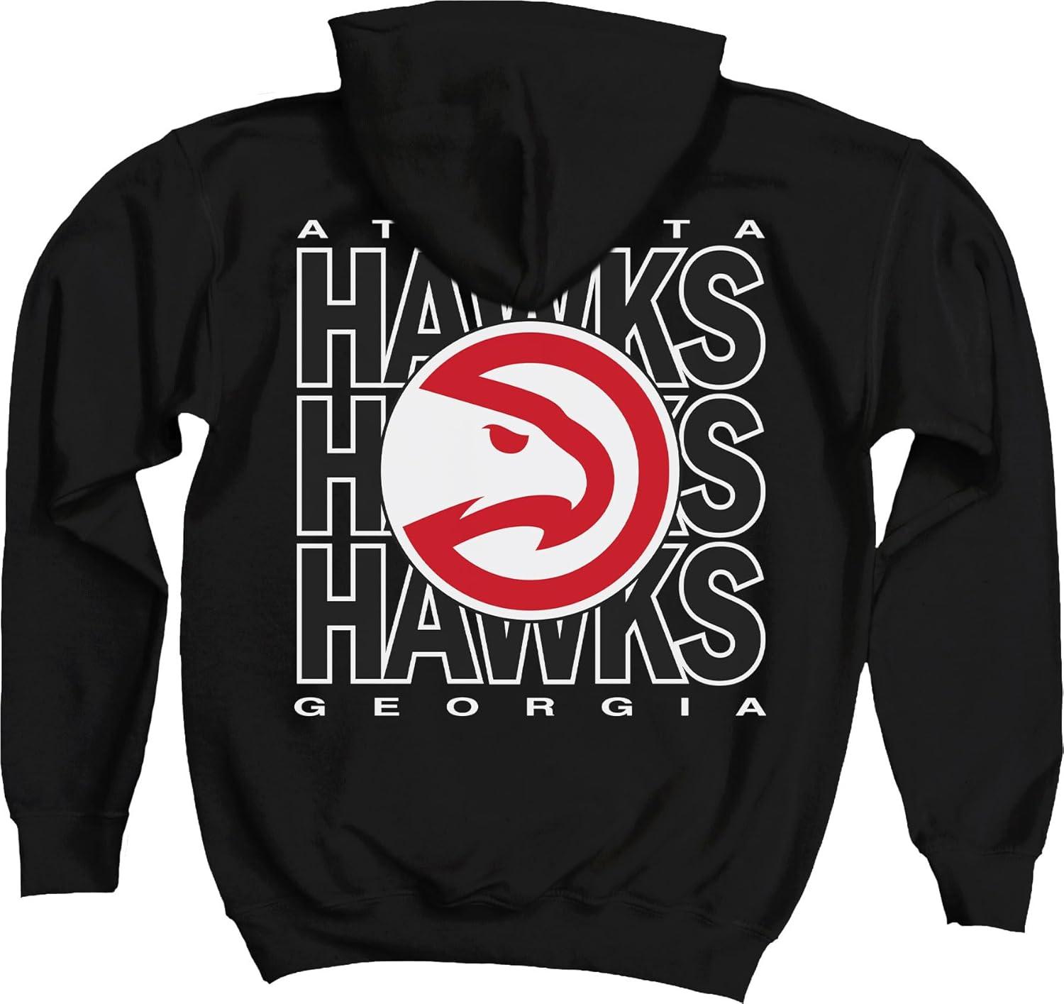 imageBlue 84 Kids NBA Officially Licensed Youth Hooded Sweatshirt FrontBack PressTeam Color