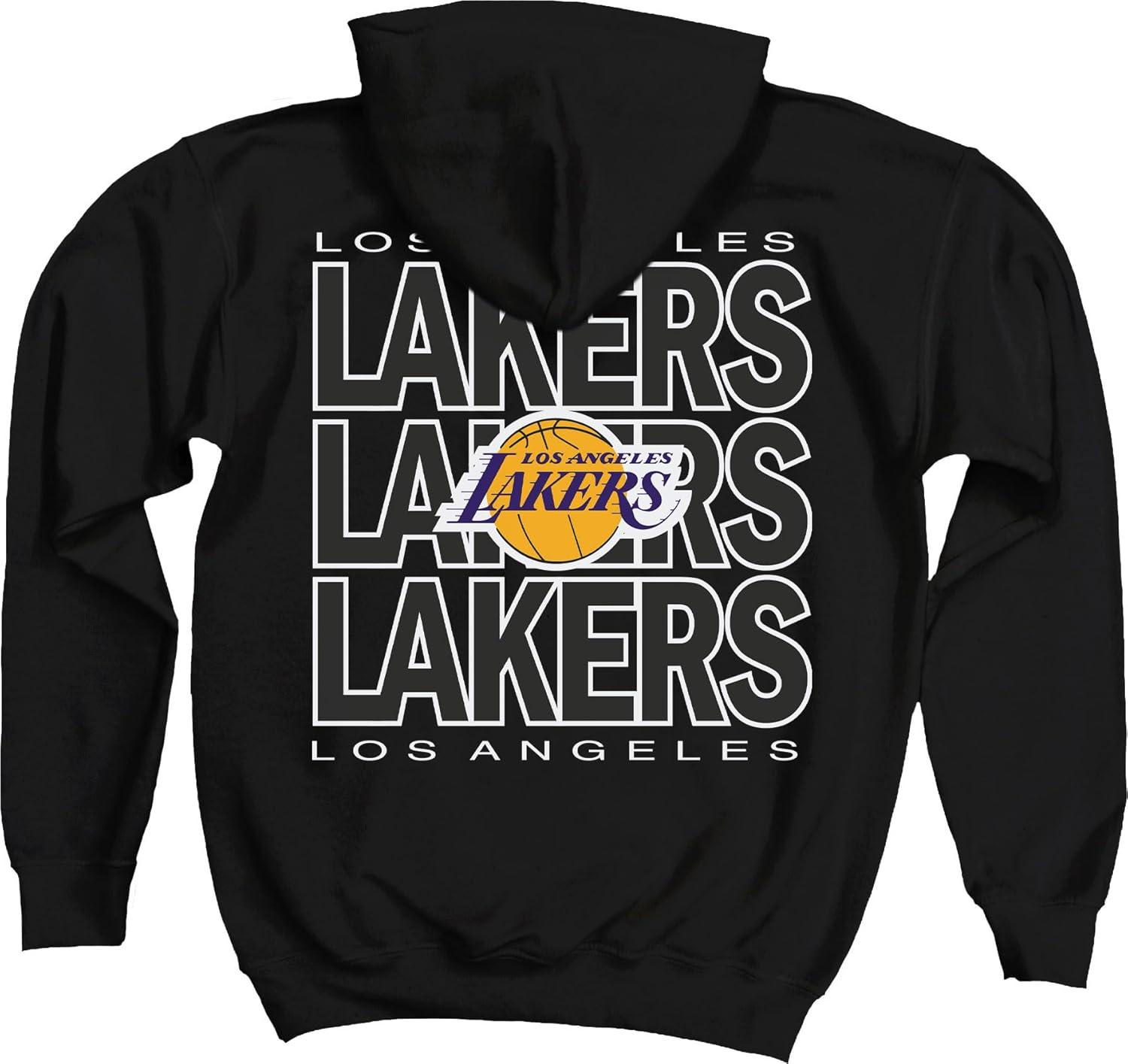 imageBlue 84 Kids NBA Officially Licensed Youth Hooded Sweatshirt FrontBack PressTeam Color