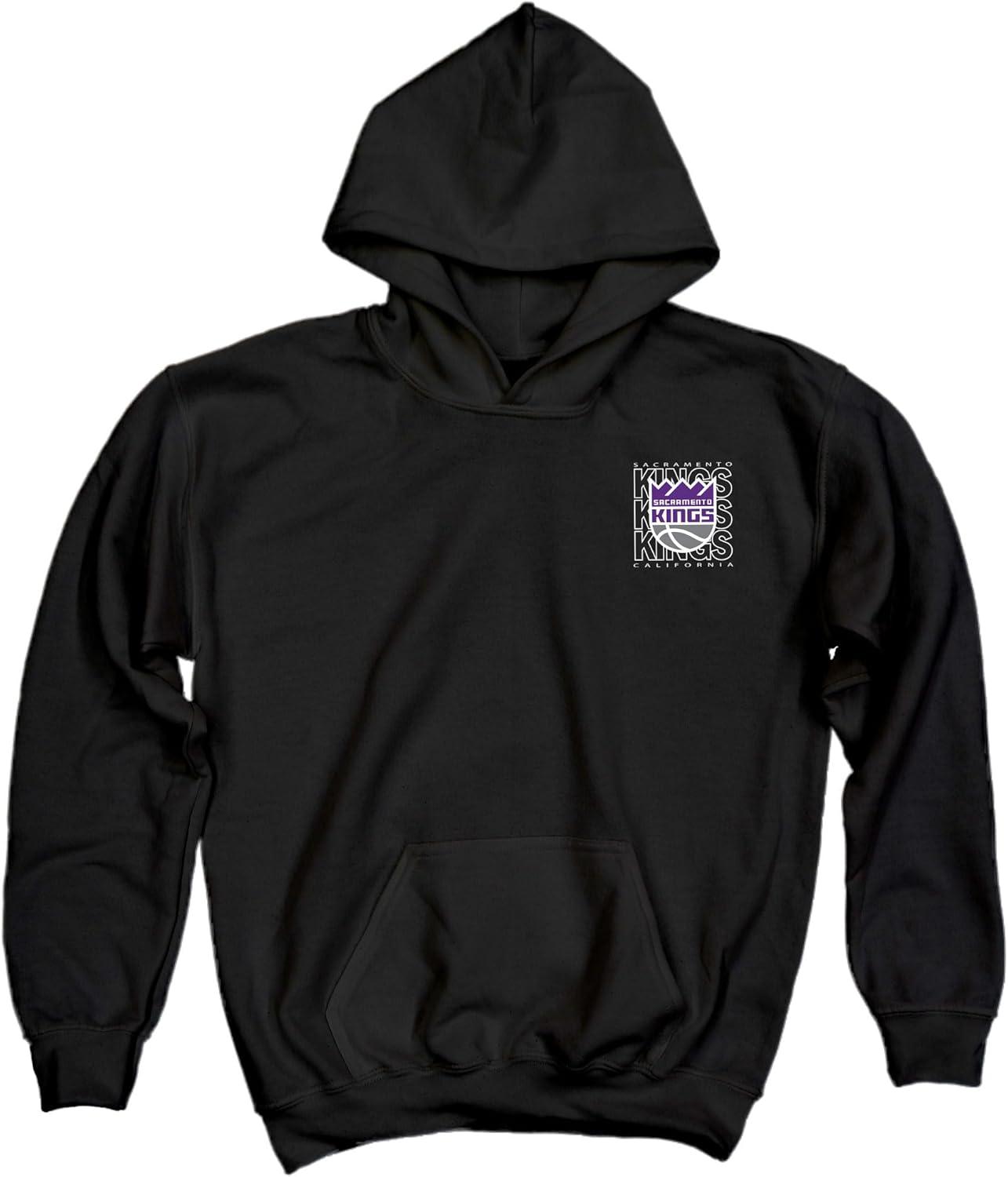 imageBlue 84 Kids NBA Officially Licensed Youth Hooded Sweatshirt FrontBack PressTeam Color