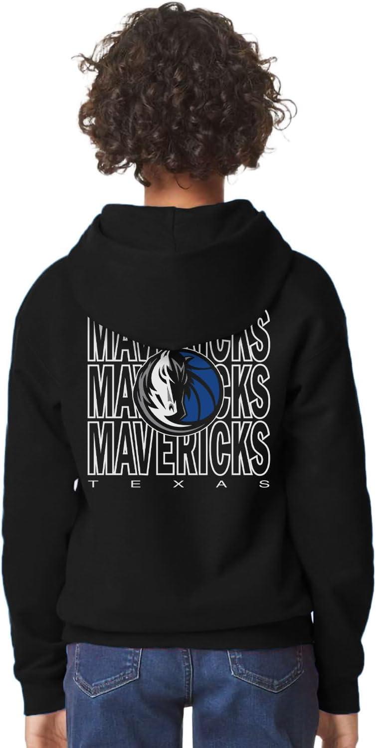 imageBlue 84 Kids NBA Officially Licensed Youth Hooded Sweatshirt FrontBack PressTeam Color