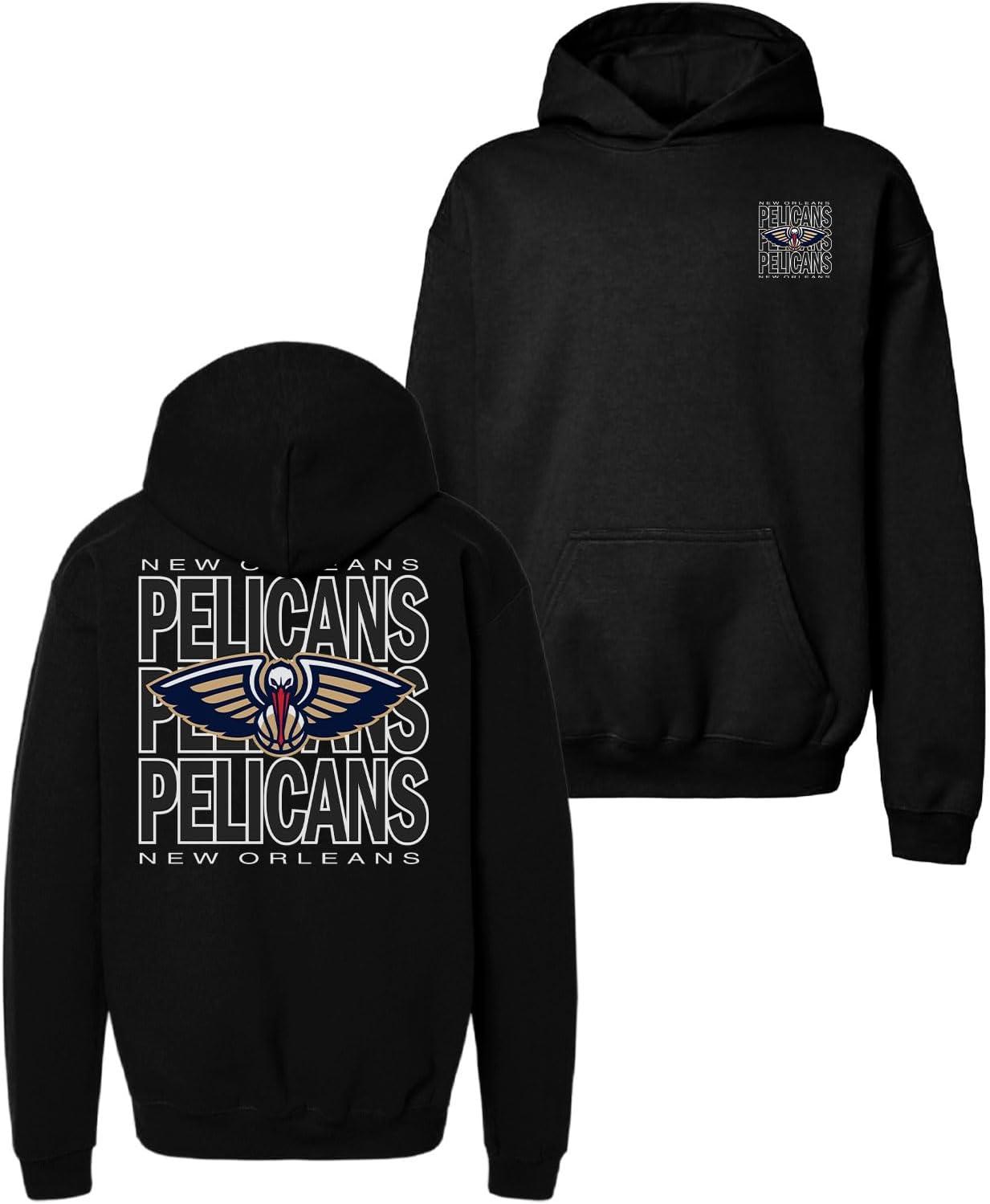 imageBlue 84 Kids NBA Officially Licensed Youth Hooded Sweatshirt FrontBack PressTeam Color