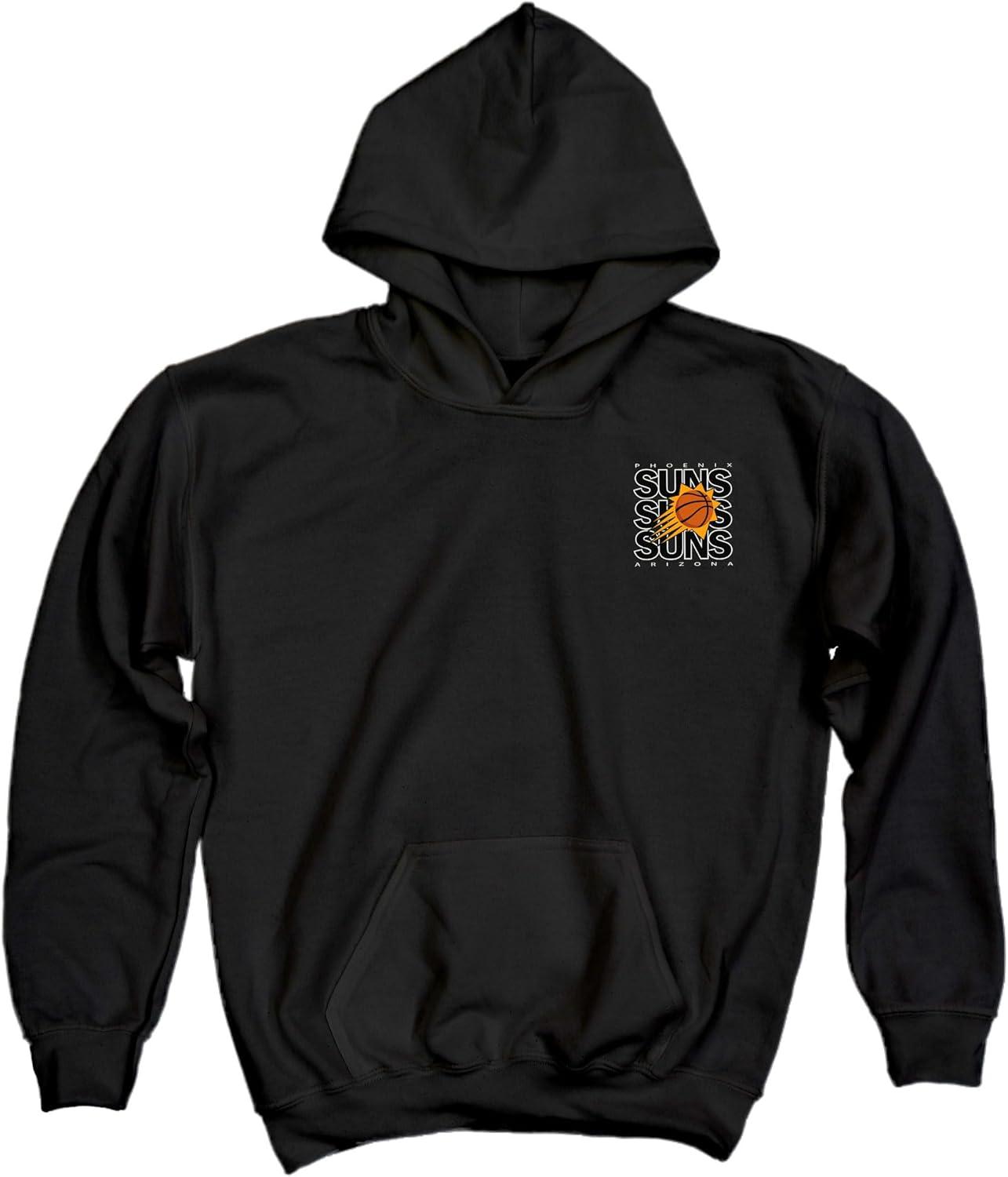 imageBlue 84 Kids NBA Officially Licensed Youth Hooded Sweatshirt FrontBack PressTeam Color