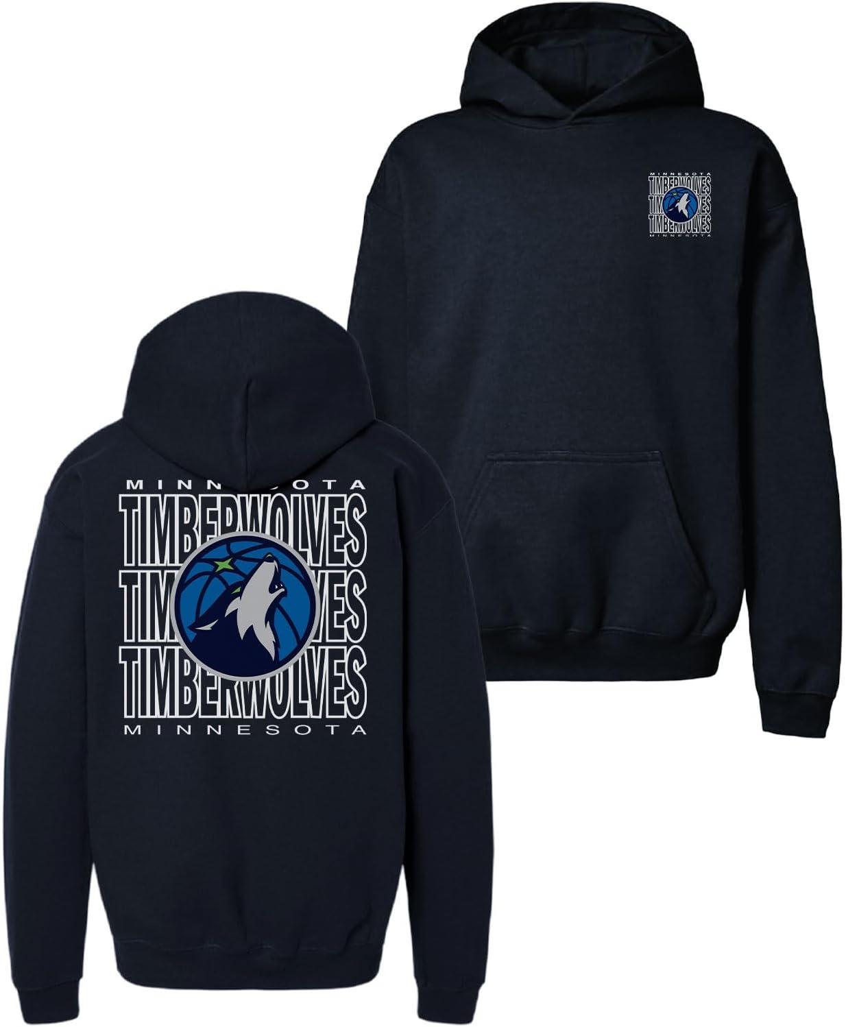 imageBlue 84 Kids NBA Officially Licensed Youth Hooded Sweatshirt FrontBack PressTeam Color