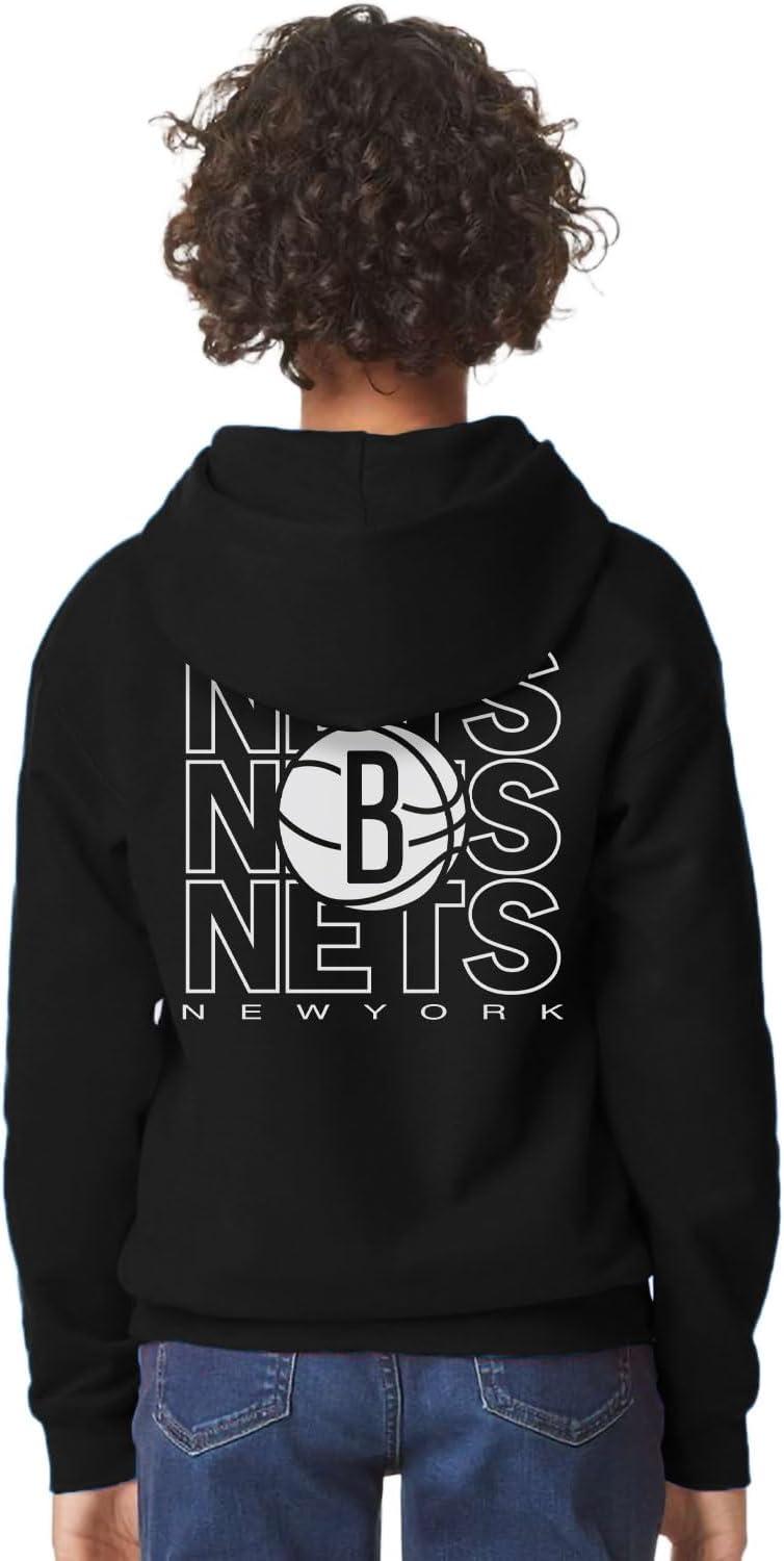 imageBlue 84 Kids NBA Officially Licensed Youth Hooded Sweatshirt FrontBack PressTeam Color