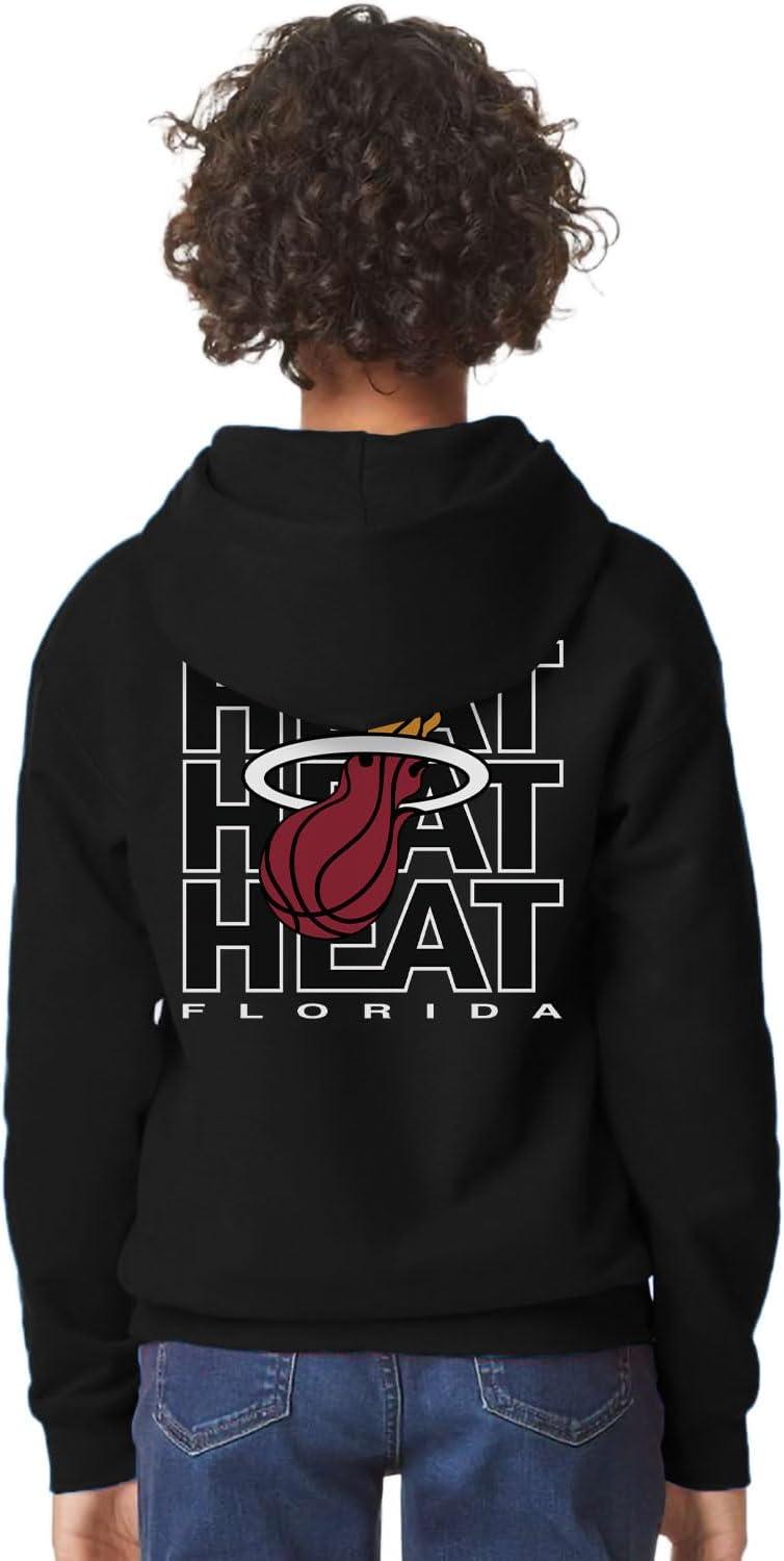 imageBlue 84 Kids NBA Officially Licensed Youth Hooded Sweatshirt FrontBack PressTeam Color