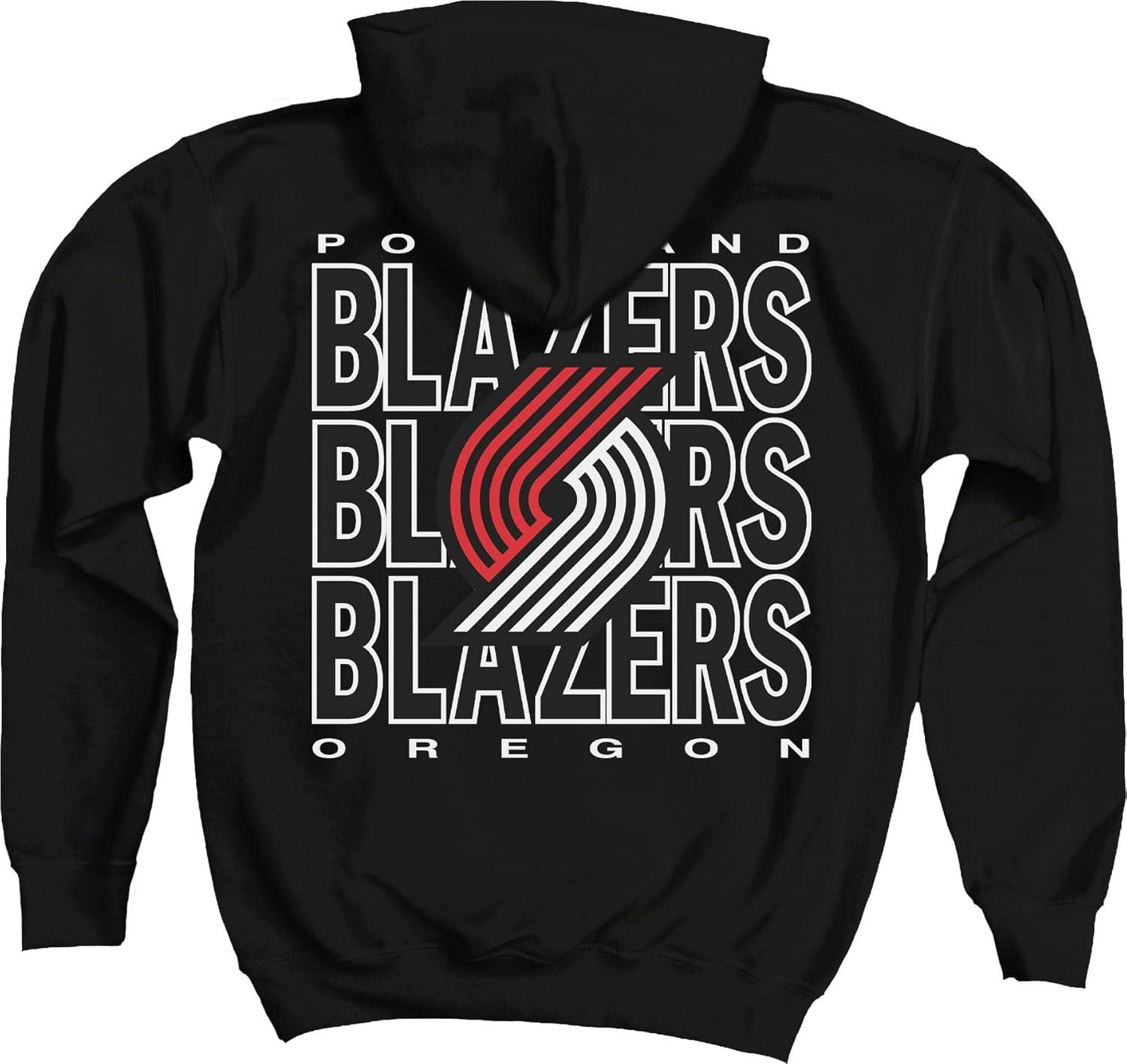 imageBlue 84 Kids NBA Officially Licensed Youth Hooded Sweatshirt FrontBack PressTeam Color