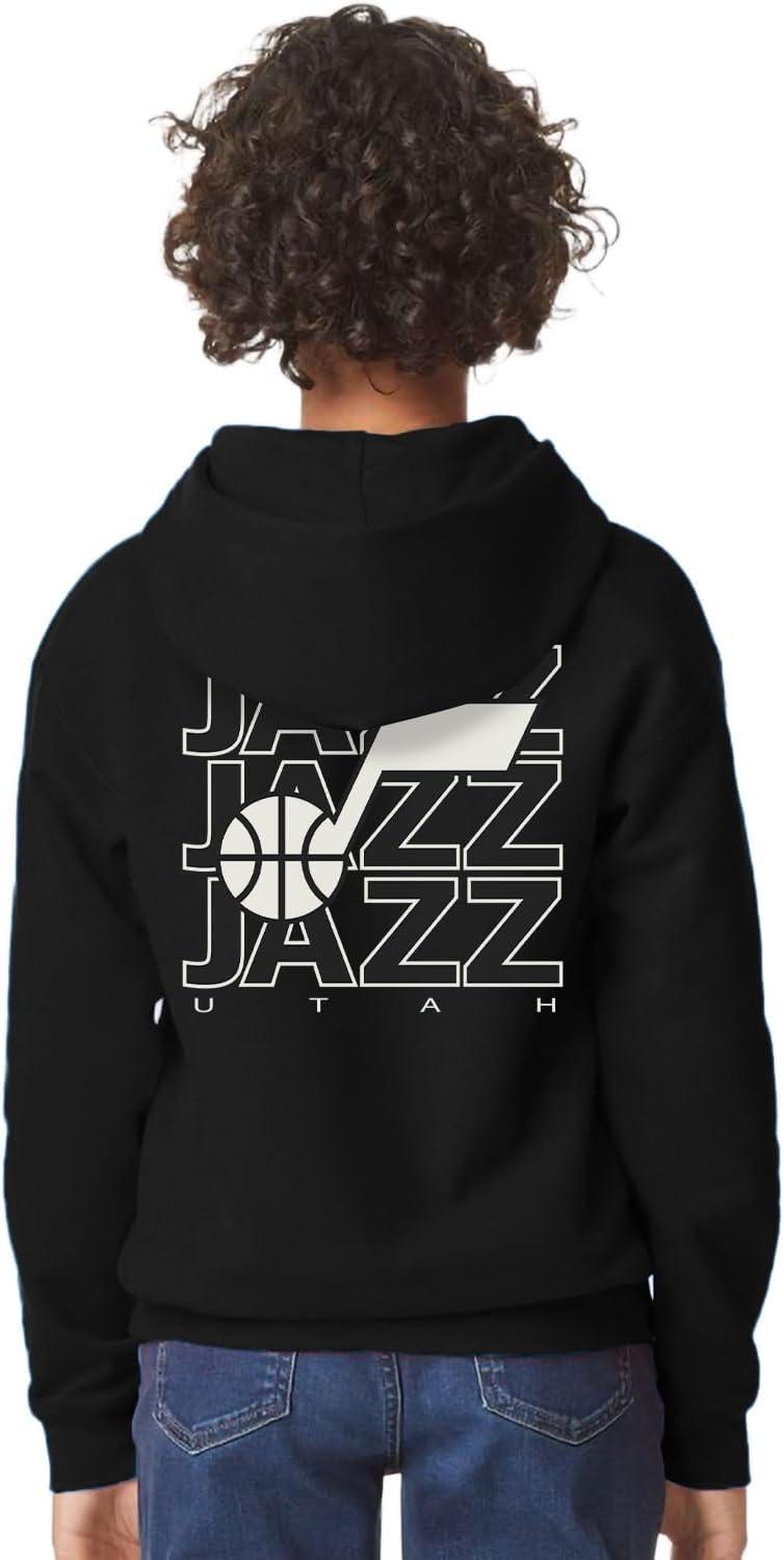 imageBlue 84 Kids NBA Officially Licensed Youth Hooded Sweatshirt FrontBack PressTeam Color