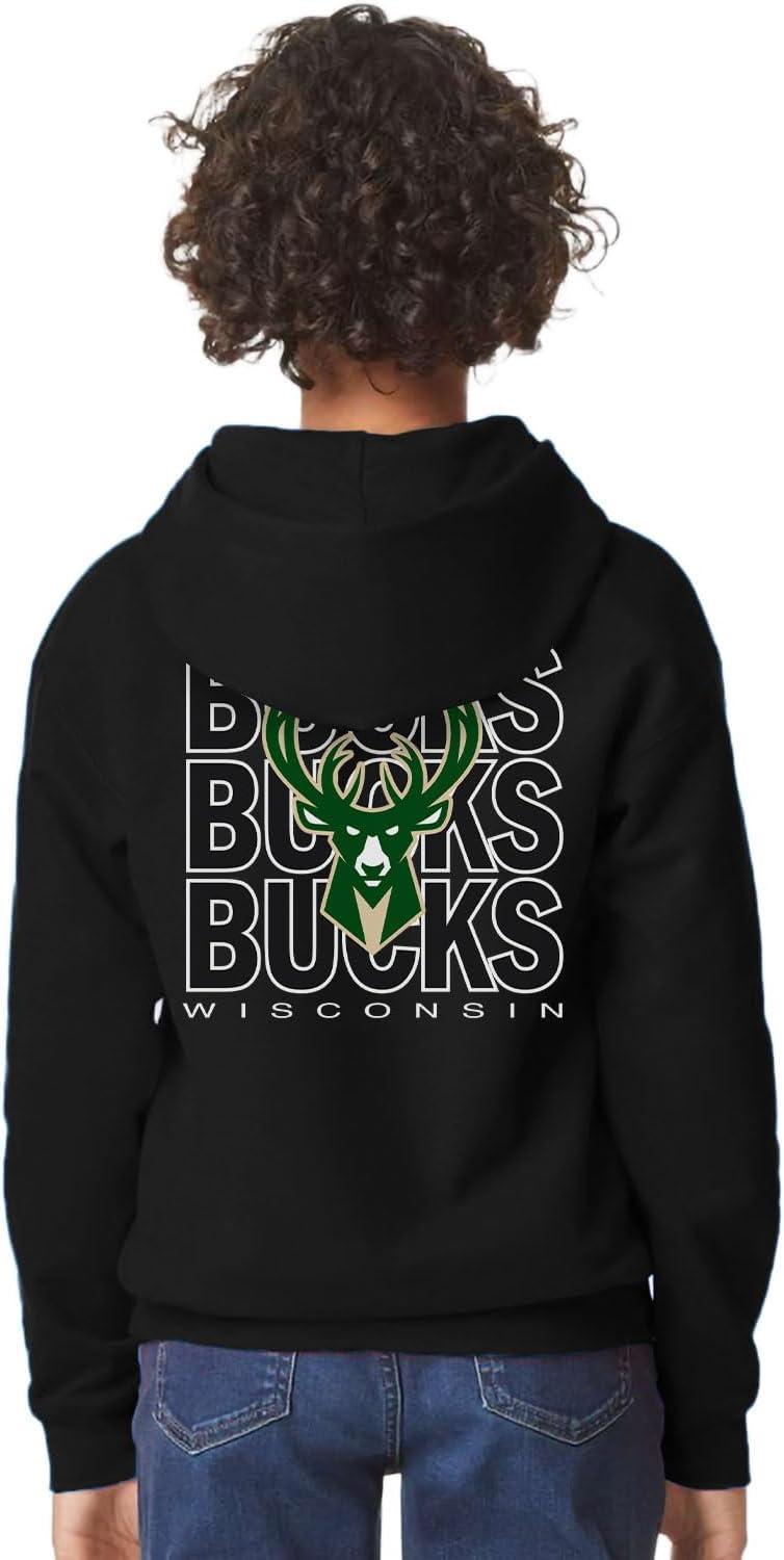 imageBlue 84 Kids NBA Officially Licensed Youth Hooded Sweatshirt FrontBack PressTeam Color