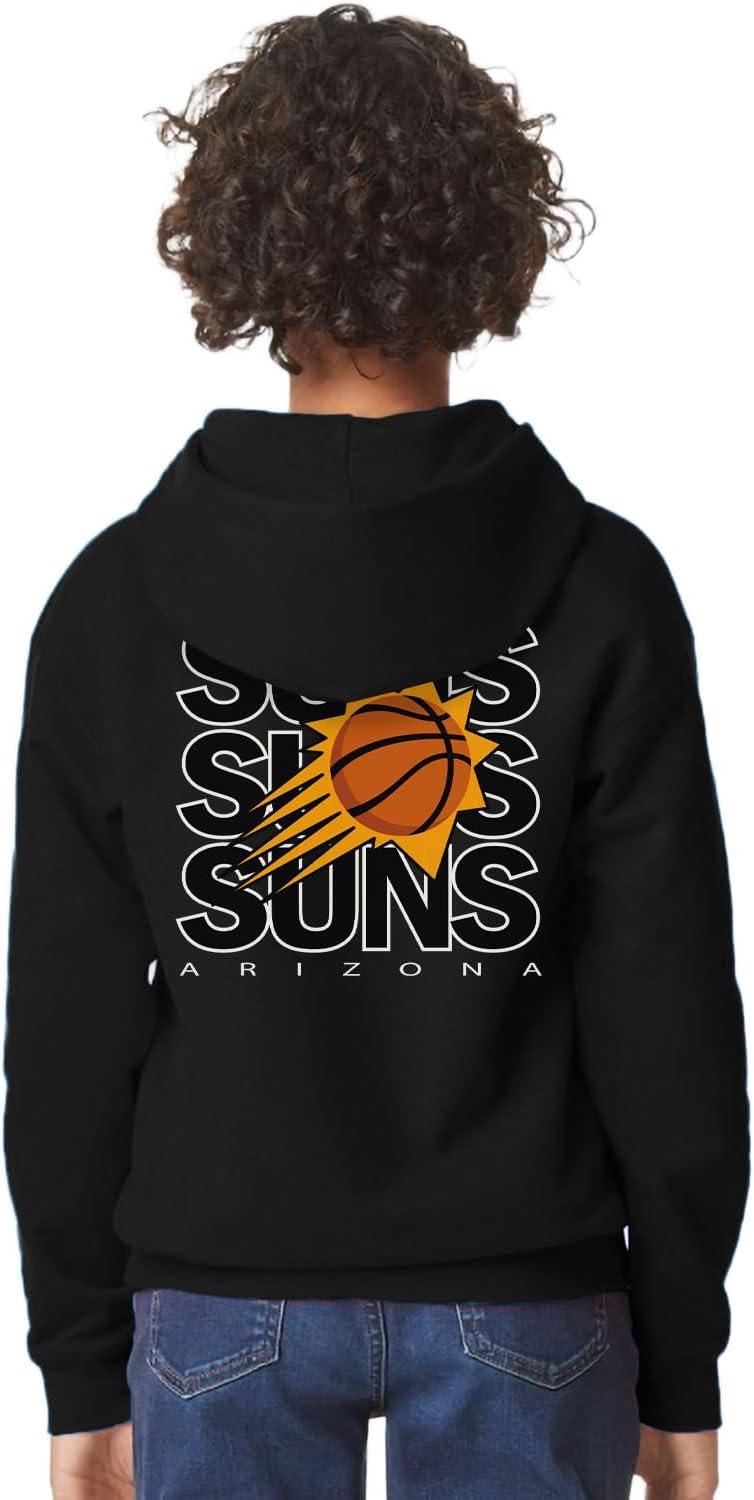 imageBlue 84 Kids NBA Officially Licensed Youth Hooded Sweatshirt FrontBack PressTeam Color
