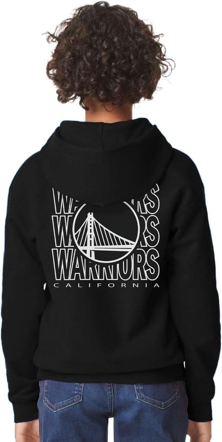 imageBlue 84 Kids NBA Officially Licensed Youth Hooded Sweatshirt FrontBack PressTeam Color