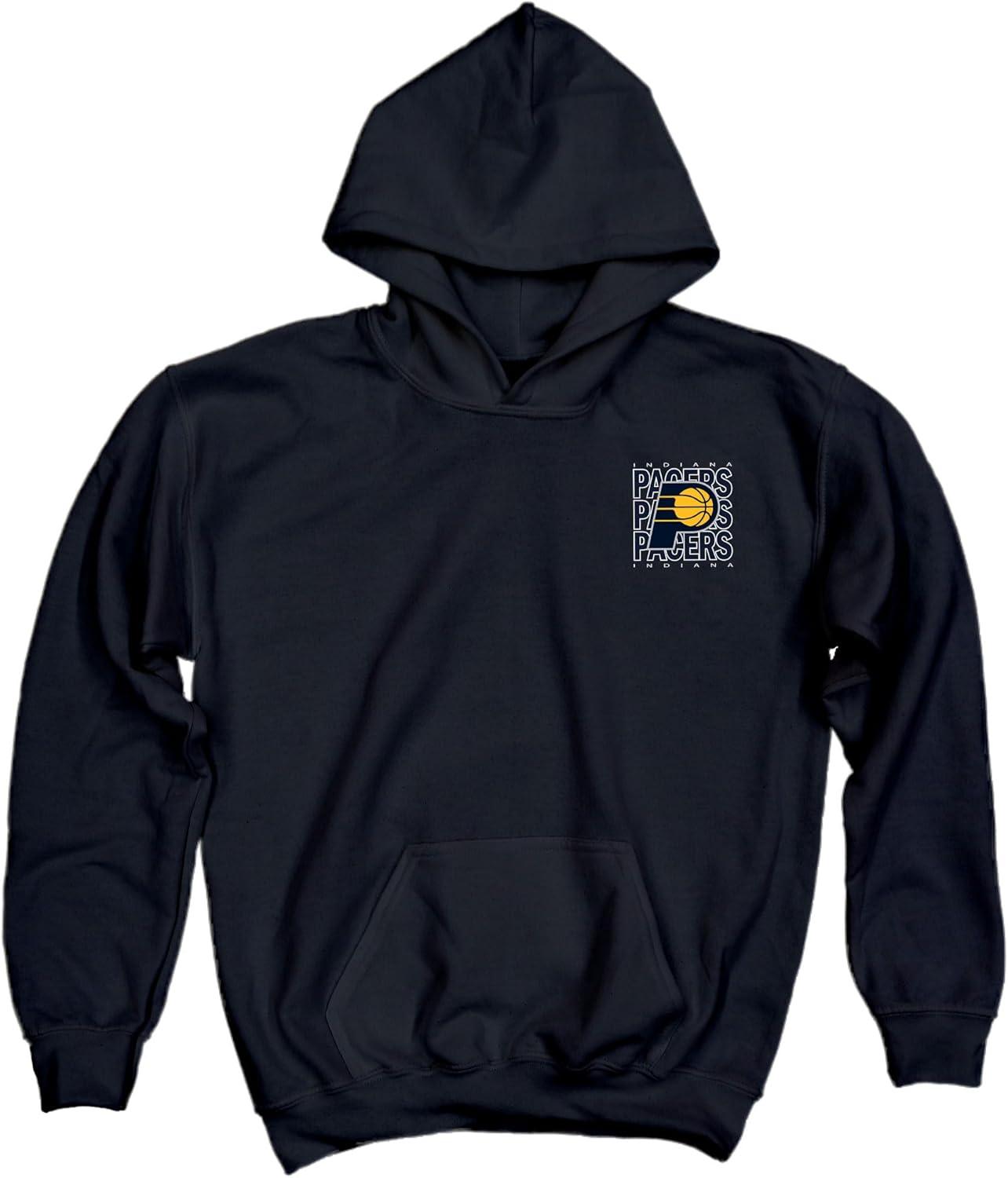 imageBlue 84 Kids NBA Officially Licensed Youth Hooded Sweatshirt FrontBack PressTeam Color