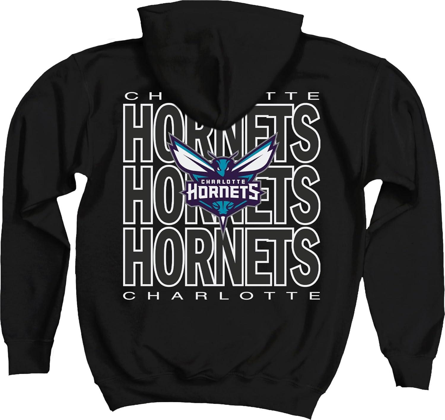 imageBlue 84 Kids NBA Officially Licensed Youth Hooded Sweatshirt FrontBack PressTeam Color