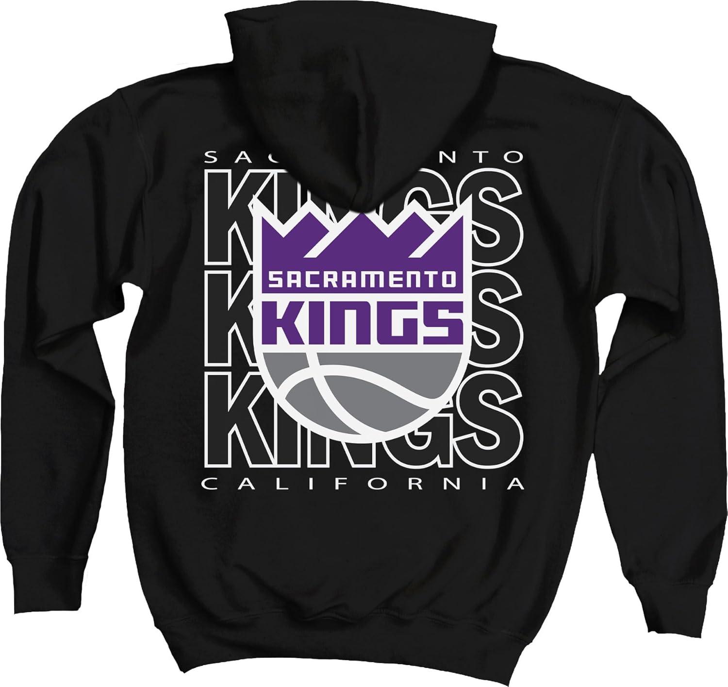 imageBlue 84 Kids NBA Officially Licensed Youth Hooded Sweatshirt FrontBack PressTeam Color