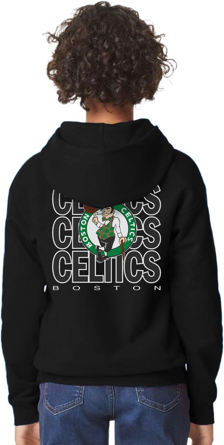 imageBlue 84 Kids NBA Officially Licensed Youth Hooded Sweatshirt FrontBack PressTeam Color