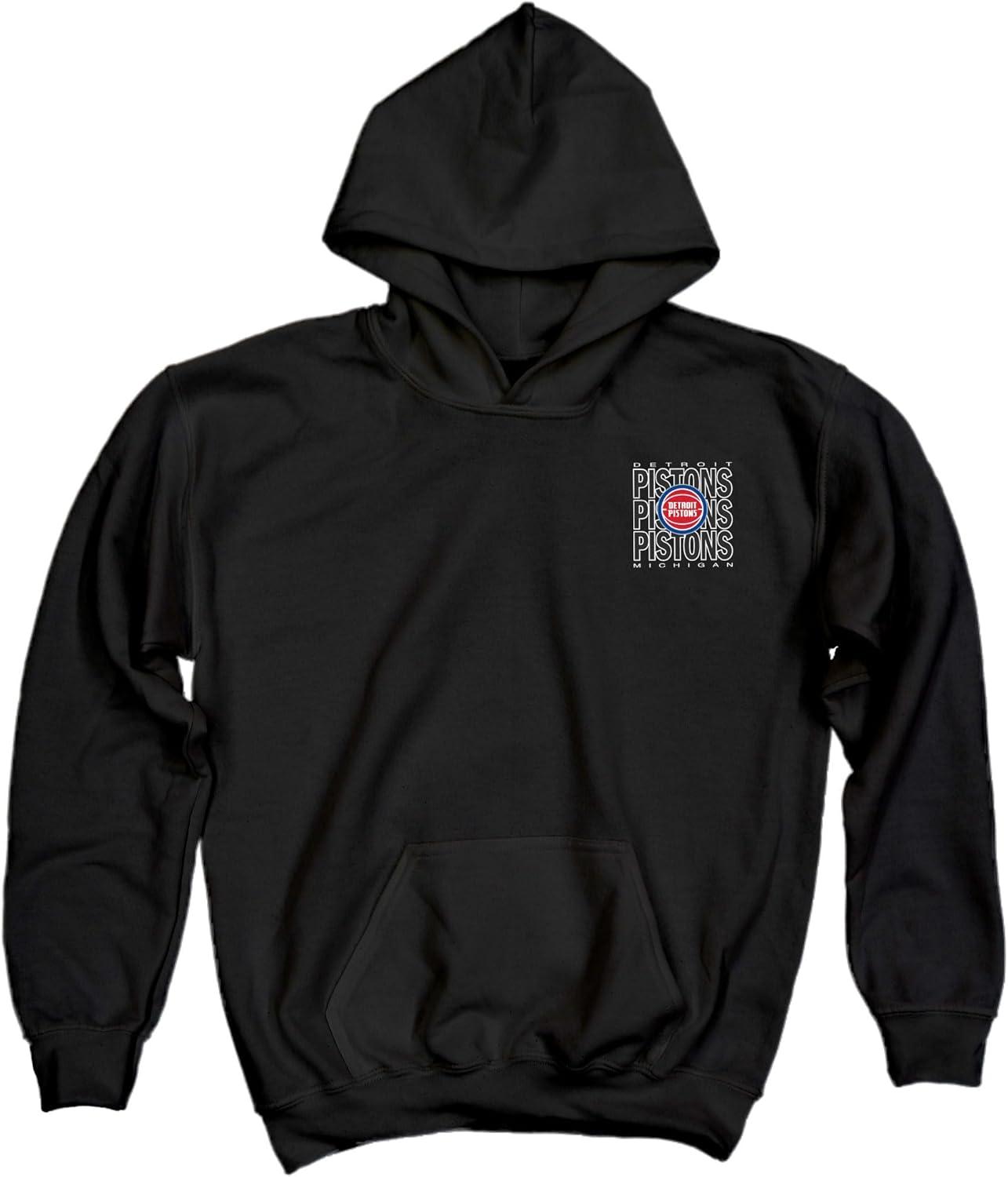 imageBlue 84 Kids NBA Officially Licensed Youth Hooded Sweatshirt FrontBack PressTeam Color