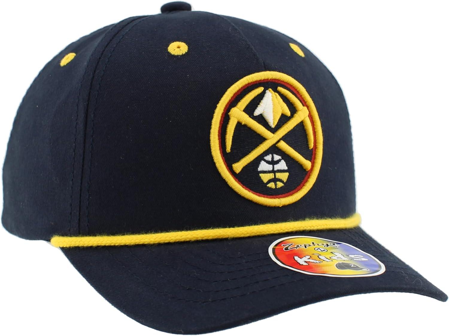 imageZHATS NBA Unisex Kids NBA Officially Licensed Youth Rope Hat Snapback MementoTeam Color