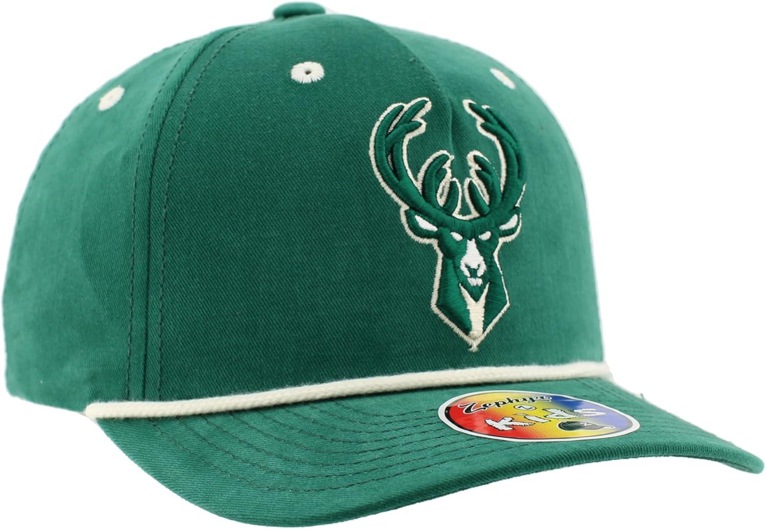 imageZHATS NBA Unisex Kids NBA Officially Licensed Youth Rope Hat Snapback MementoTeam Color