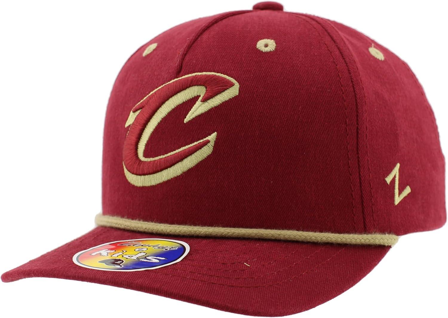 imageZHATS NBA Unisex Kids NBA Officially Licensed Youth Rope Hat Snapback MementoTeam Color