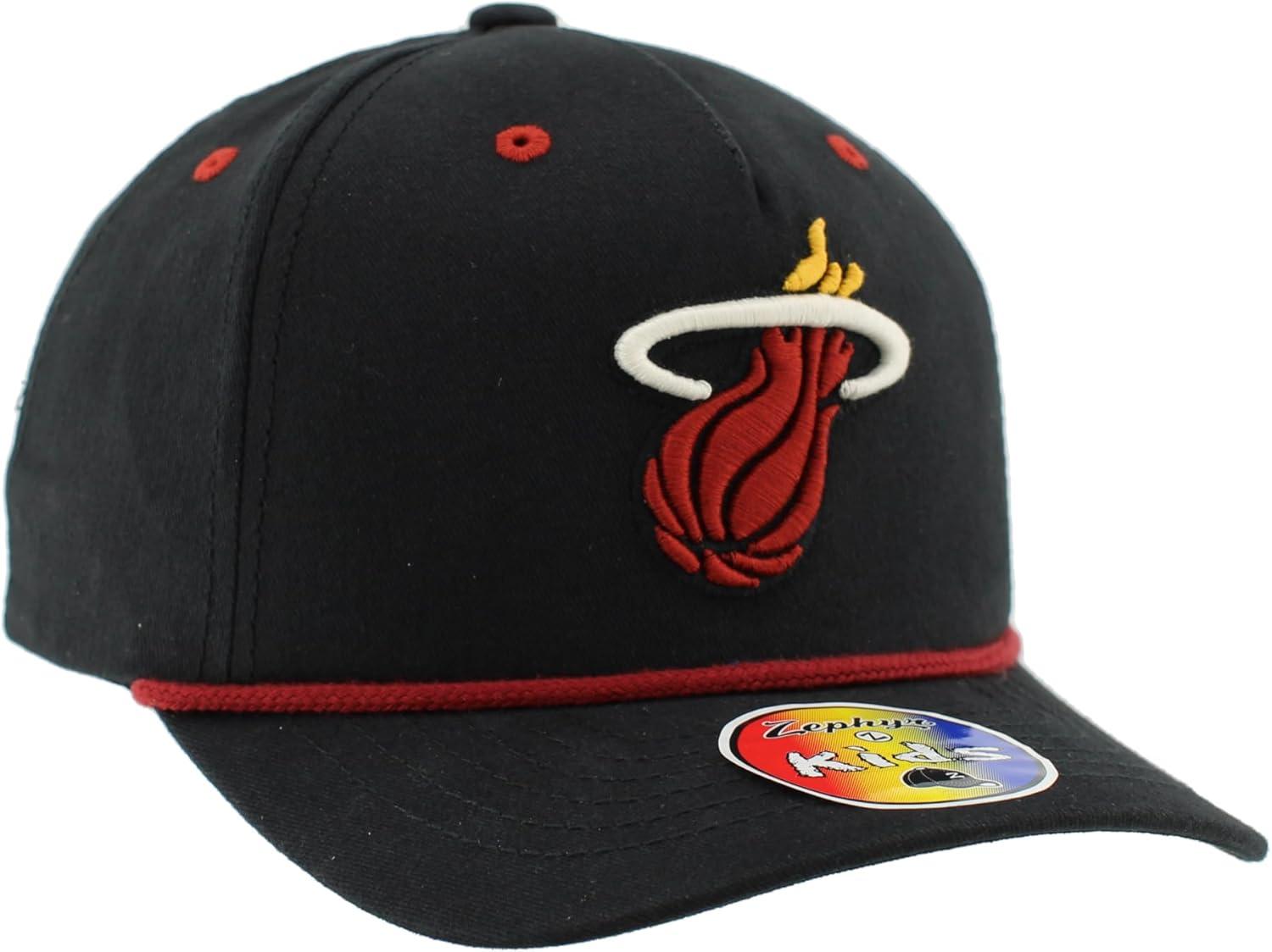 imageZHATS NBA Unisex Kids NBA Officially Licensed Youth Rope Hat Snapback MementoTeam Color