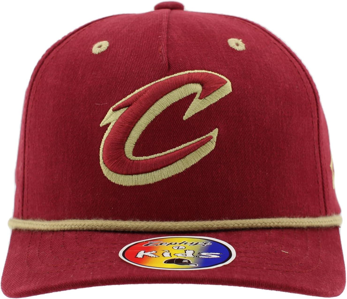 imageZHATS NBA Unisex Kids NBA Officially Licensed Youth Rope Hat Snapback MementoTeam Color