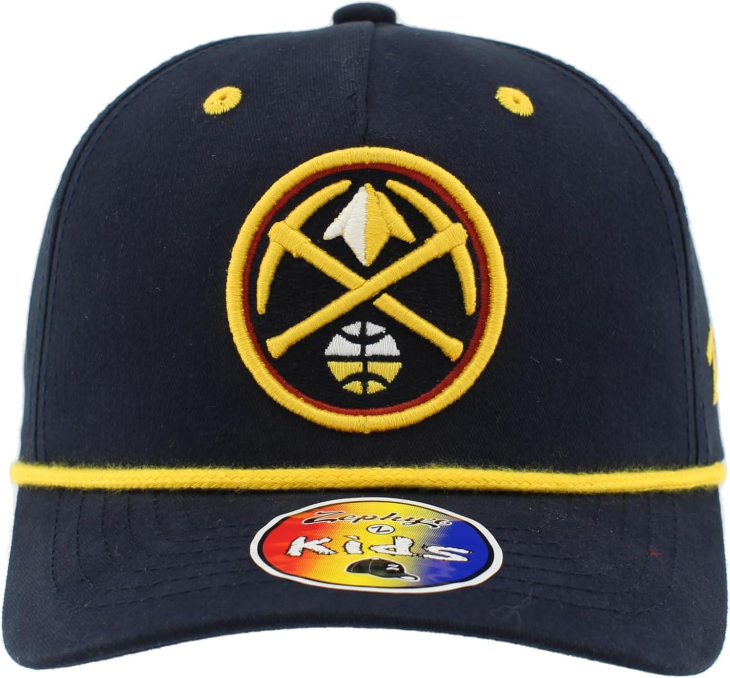 imageZHATS NBA Unisex Kids NBA Officially Licensed Youth Rope Hat Snapback MementoTeam Color