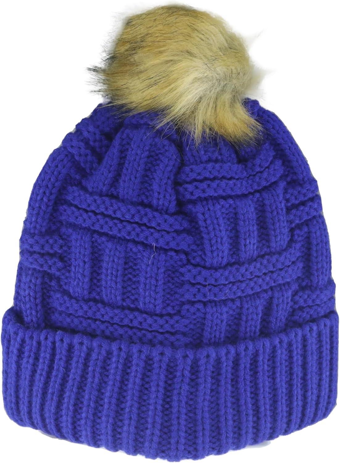 imageZHATS NBA Womens NBA Officially Licensed Womens Beanie Faux Fur PomTeam Color