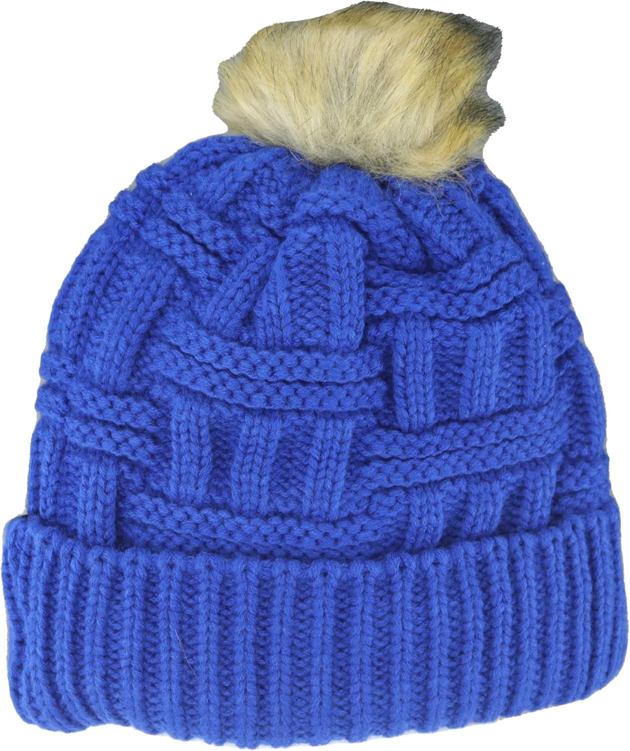 imageZHATS NBA Womens NBA Officially Licensed Womens Beanie Faux Fur PomTeam Color