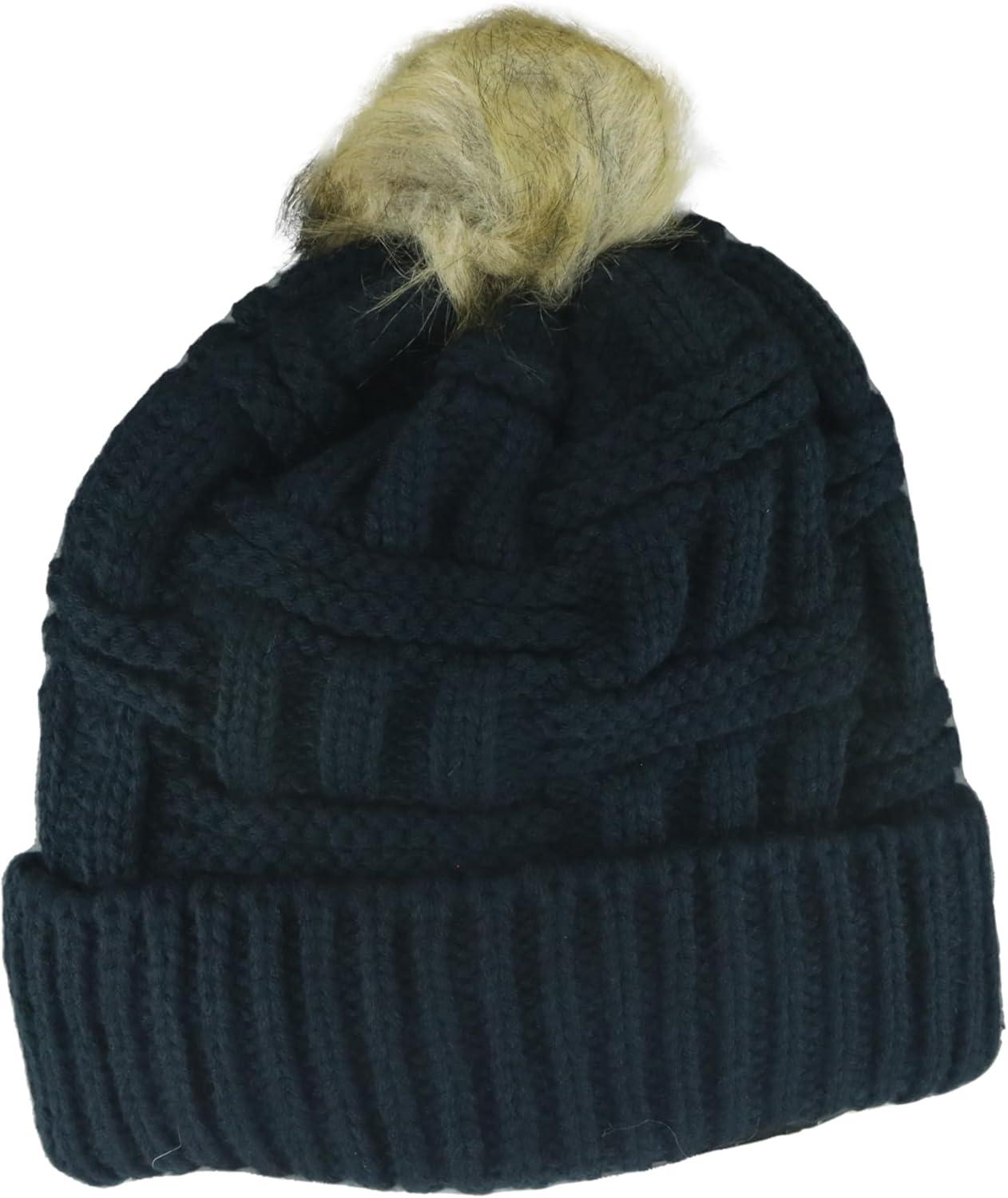 imageZHATS NBA Womens NBA Officially Licensed Womens Beanie Faux Fur PomTeam Color