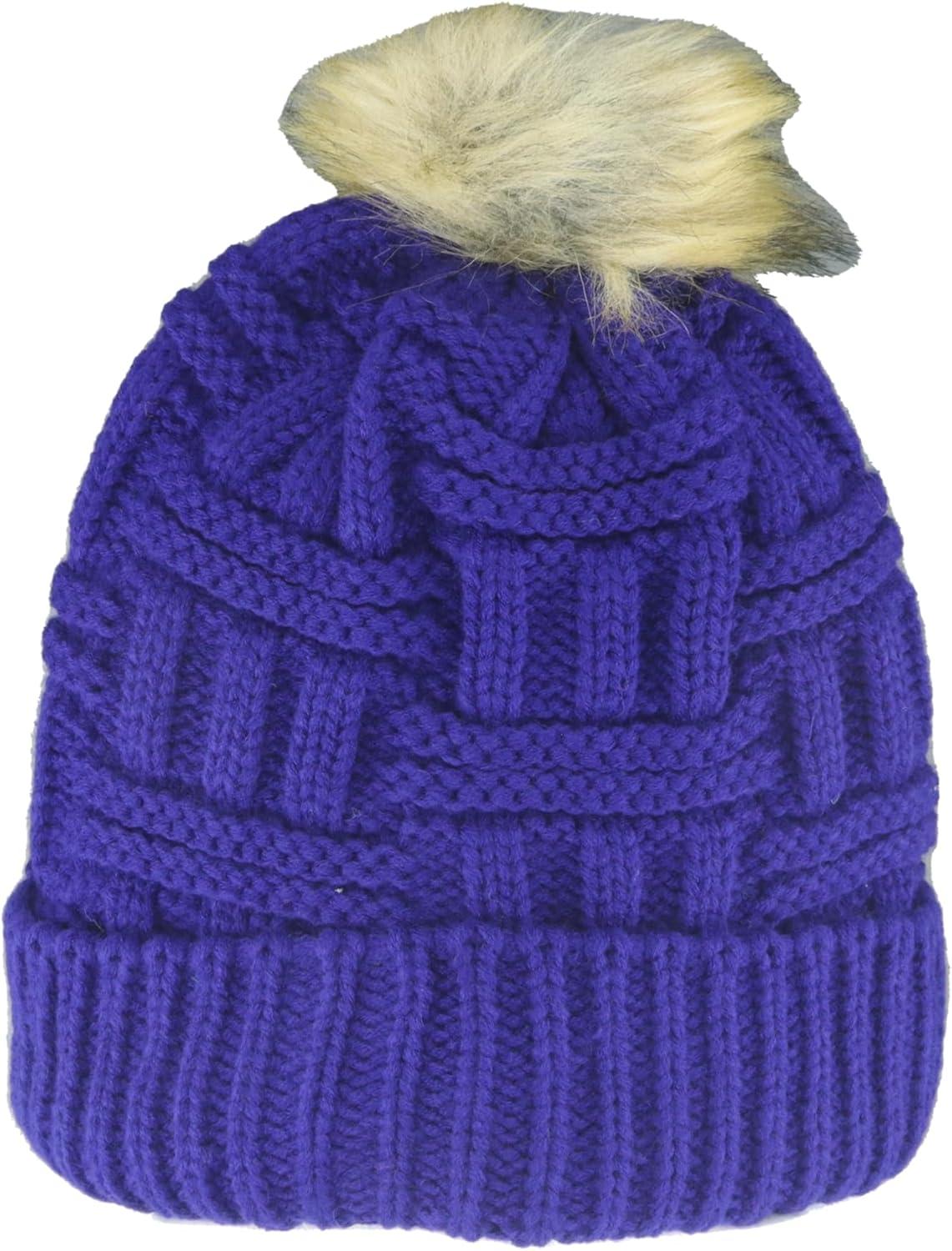 imageZHATS NBA Womens NBA Officially Licensed Womens Beanie Faux Fur PomTeam Color