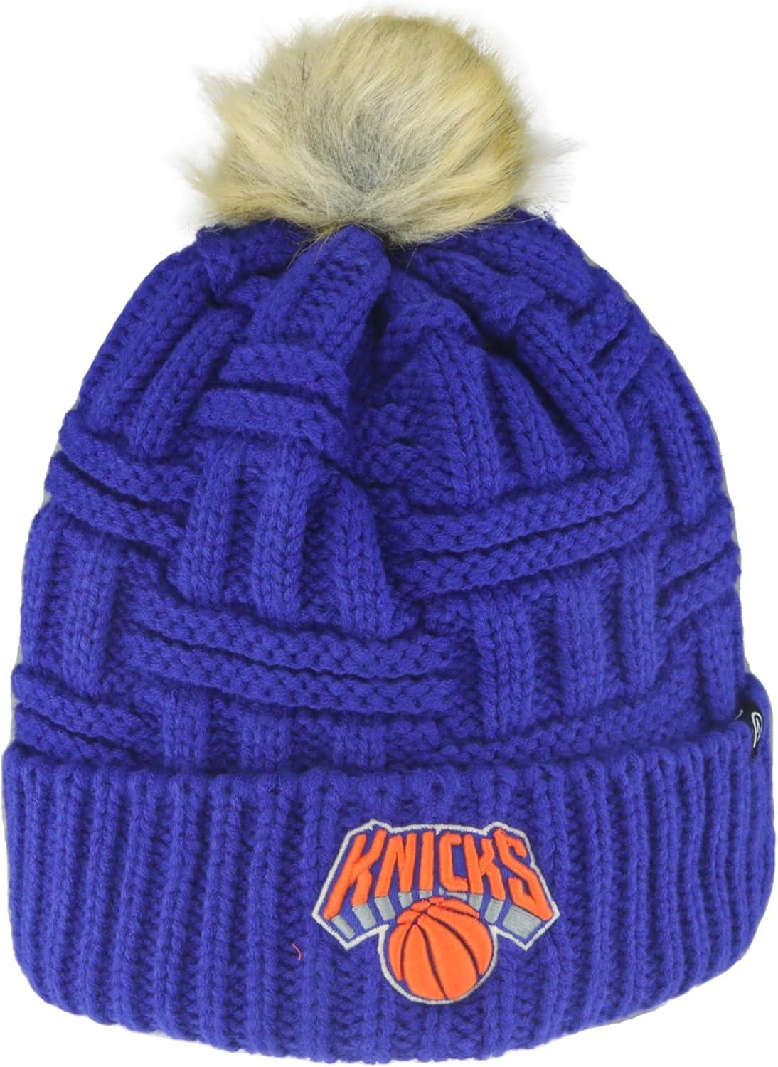imageZHATS NBA Womens NBA Officially Licensed Womens Beanie Faux Fur PomTeam Color