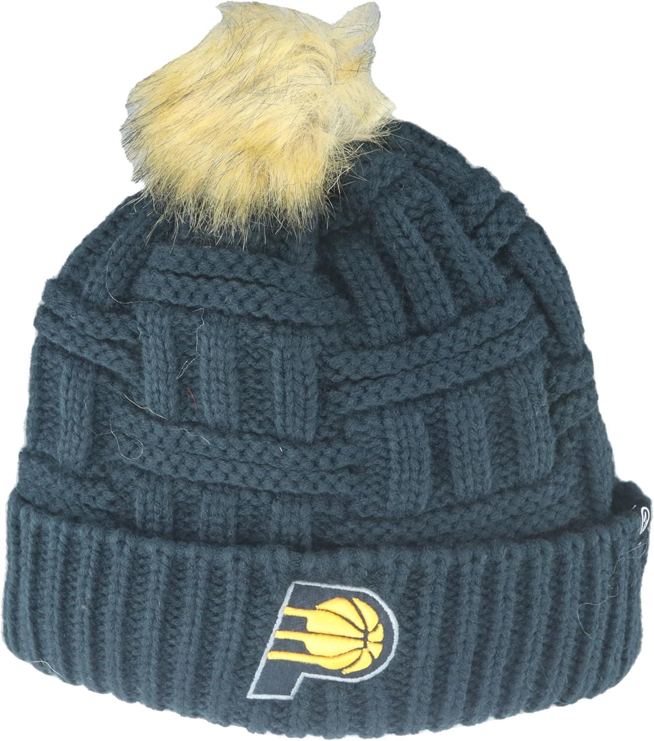 imageZHATS NBA Womens NBA Officially Licensed Womens Beanie Faux Fur PomTeam Color