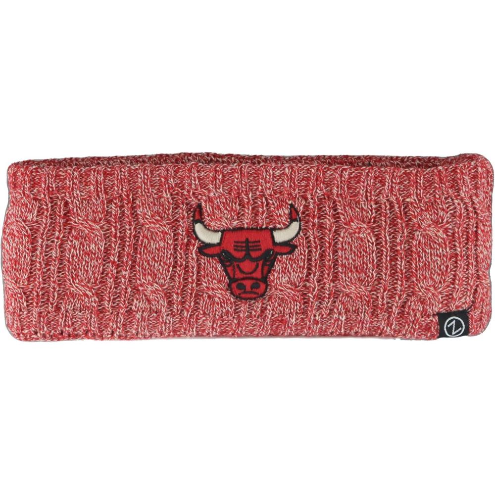 imageZHATS Chicago Bulls NBA Officially Licensed Headband Heathered Cable Knit