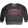 Blue 84 Women’s NBA Officially Licensed Crewneck Sweatshirt Reverse Terry Embroidered(Black)