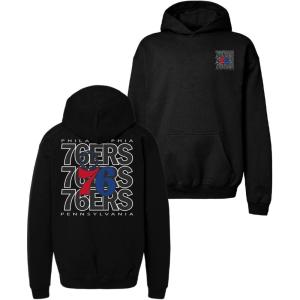 Blue 84 Kids’ NBA Officially Licensed Youth Hooded Sweatshirt Front/Back Press(Team Color)