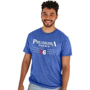 Blue 84 NBA Officially Licensed Bi-Blend T-Shirt Heathered Team Color(Team Color)