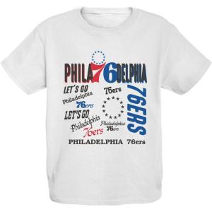 Blue 84 Unisex Kid’s NBA Officially Licensed Youth T-Shirt White(White)