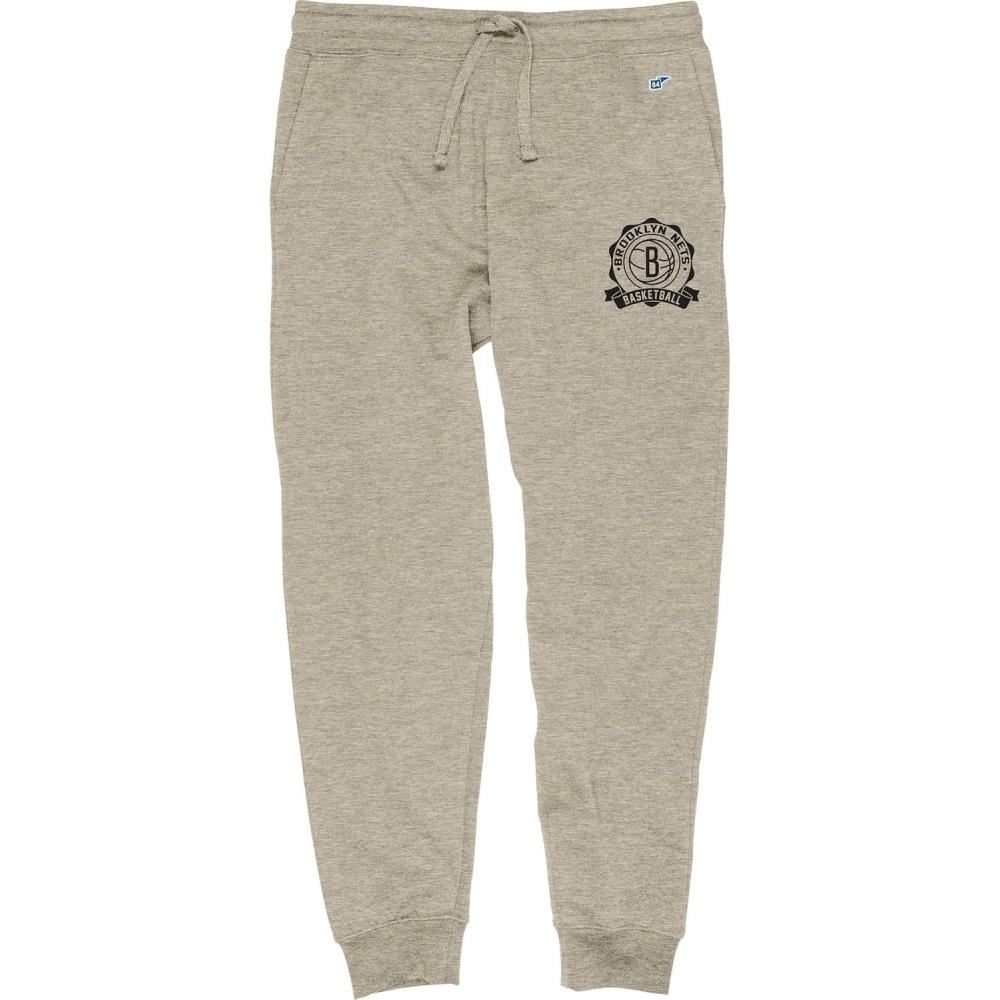 imageNBA Officially Licensed Sweatpants Jogger OatmealBrooklyn Nets