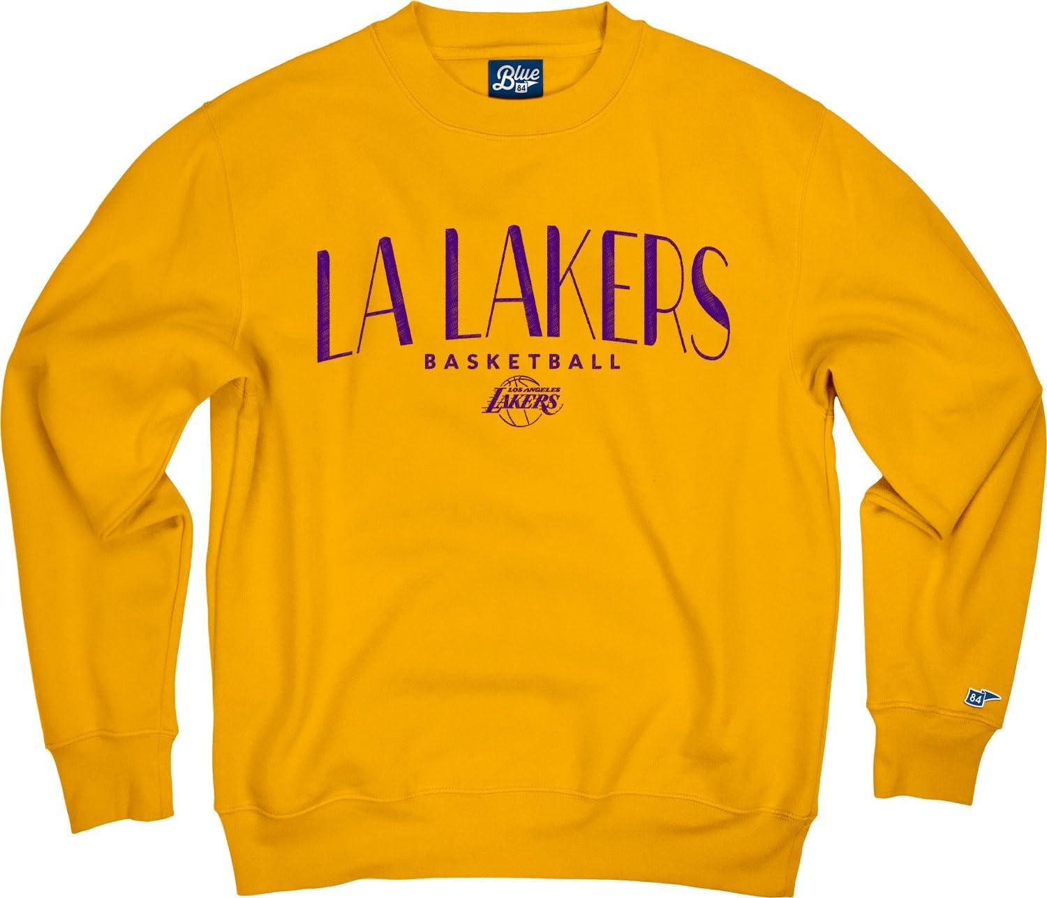 imageBlue 84 NBA Officially Licensed Crewneck Sweatshirt Embroidery Basketball ArchTeam Color