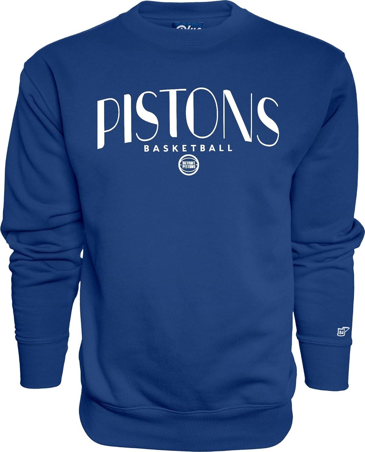 imageBlue 84 NBA Officially Licensed Crewneck Sweatshirt Embroidery Basketball ArchTeam Color