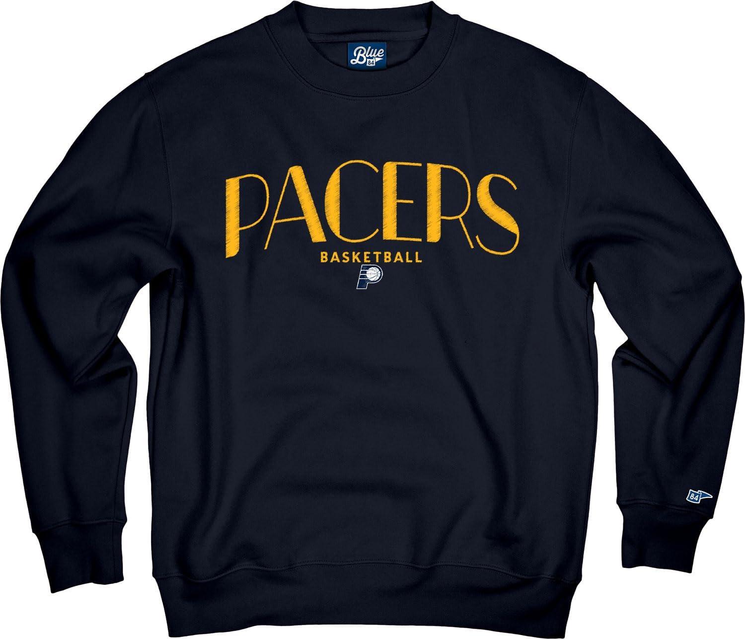 imageBlue 84 NBA Officially Licensed Crewneck Sweatshirt Embroidery Basketball ArchTeam Color