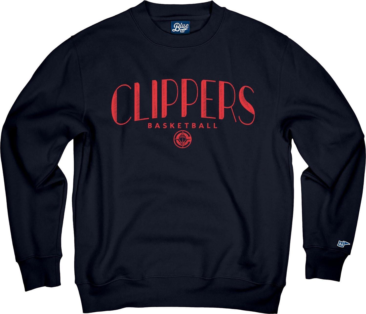 imageBlue 84 NBA Officially Licensed Crewneck Sweatshirt Embroidery Basketball ArchTeam Color