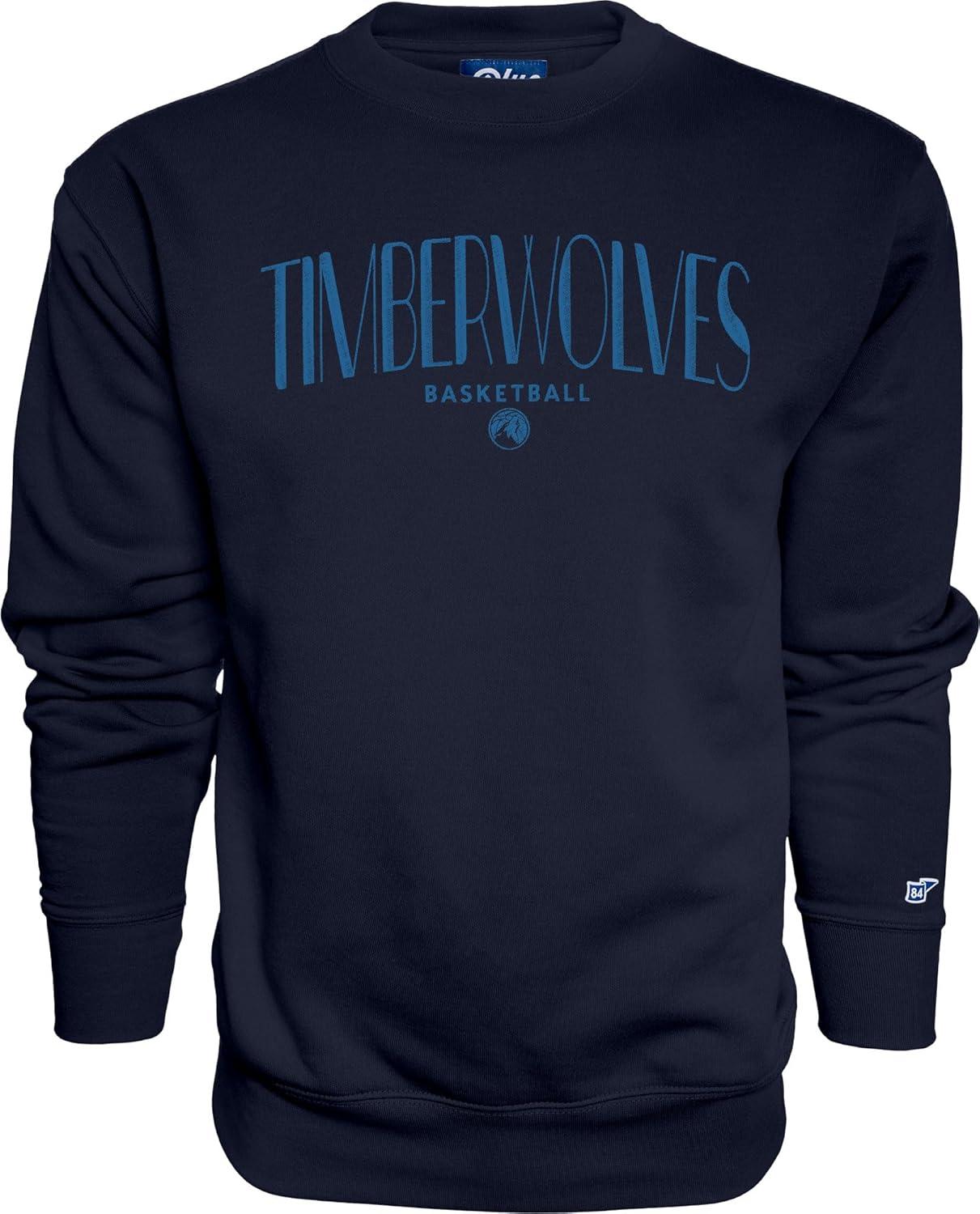 imageBlue 84 NBA Officially Licensed Crewneck Sweatshirt Embroidery Basketball ArchTeam Color