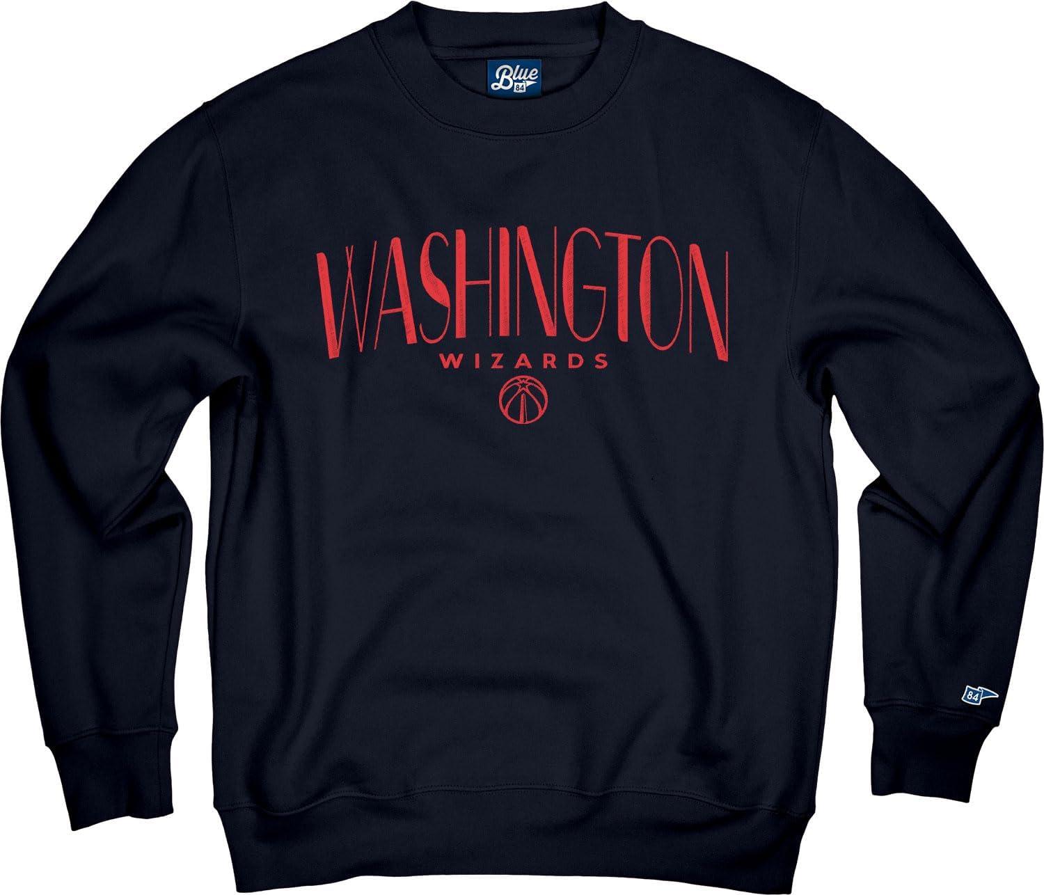 imageBlue 84 NBA Officially Licensed Crewneck Sweatshirt Embroidery Basketball ArchTeam Color