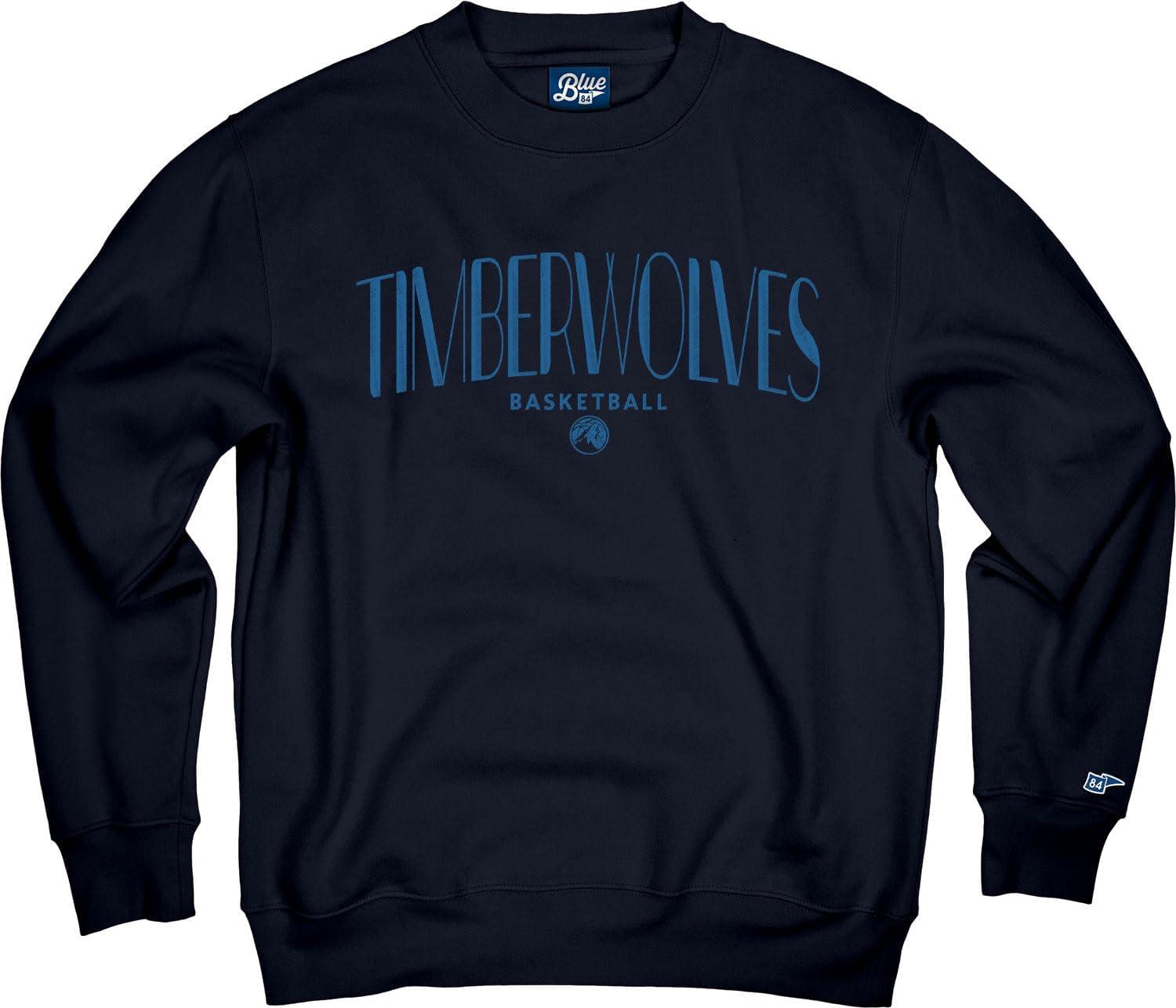 imageBlue 84 NBA Officially Licensed Crewneck Sweatshirt Embroidery Basketball ArchTeam Color